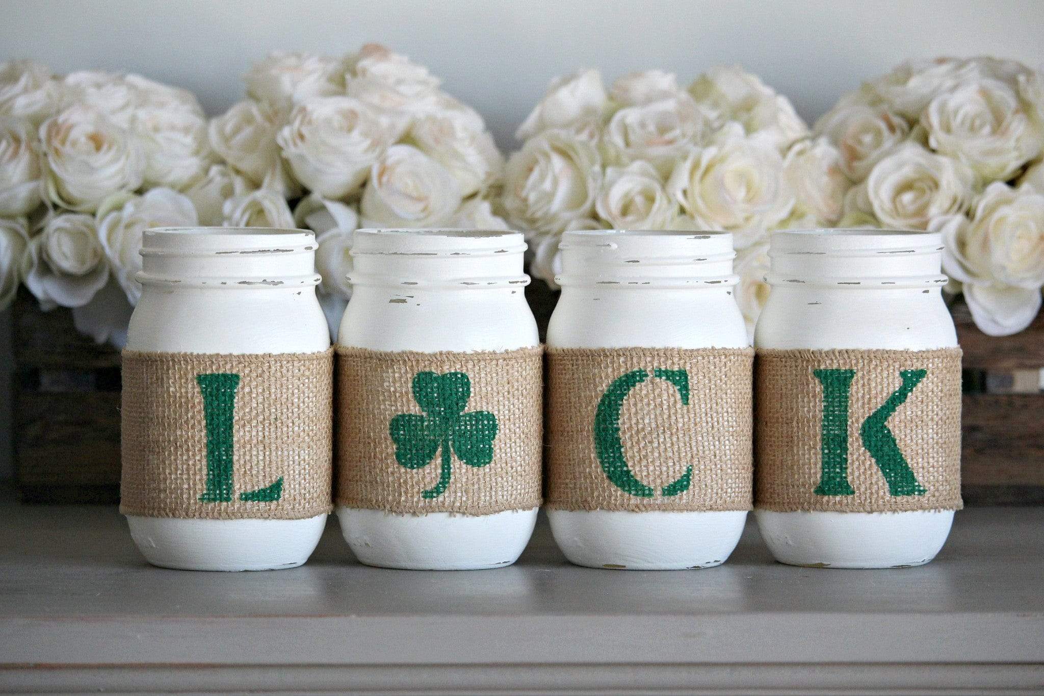 St.Patrick's Day Table Decor | Irish Home Decor - Two Sided