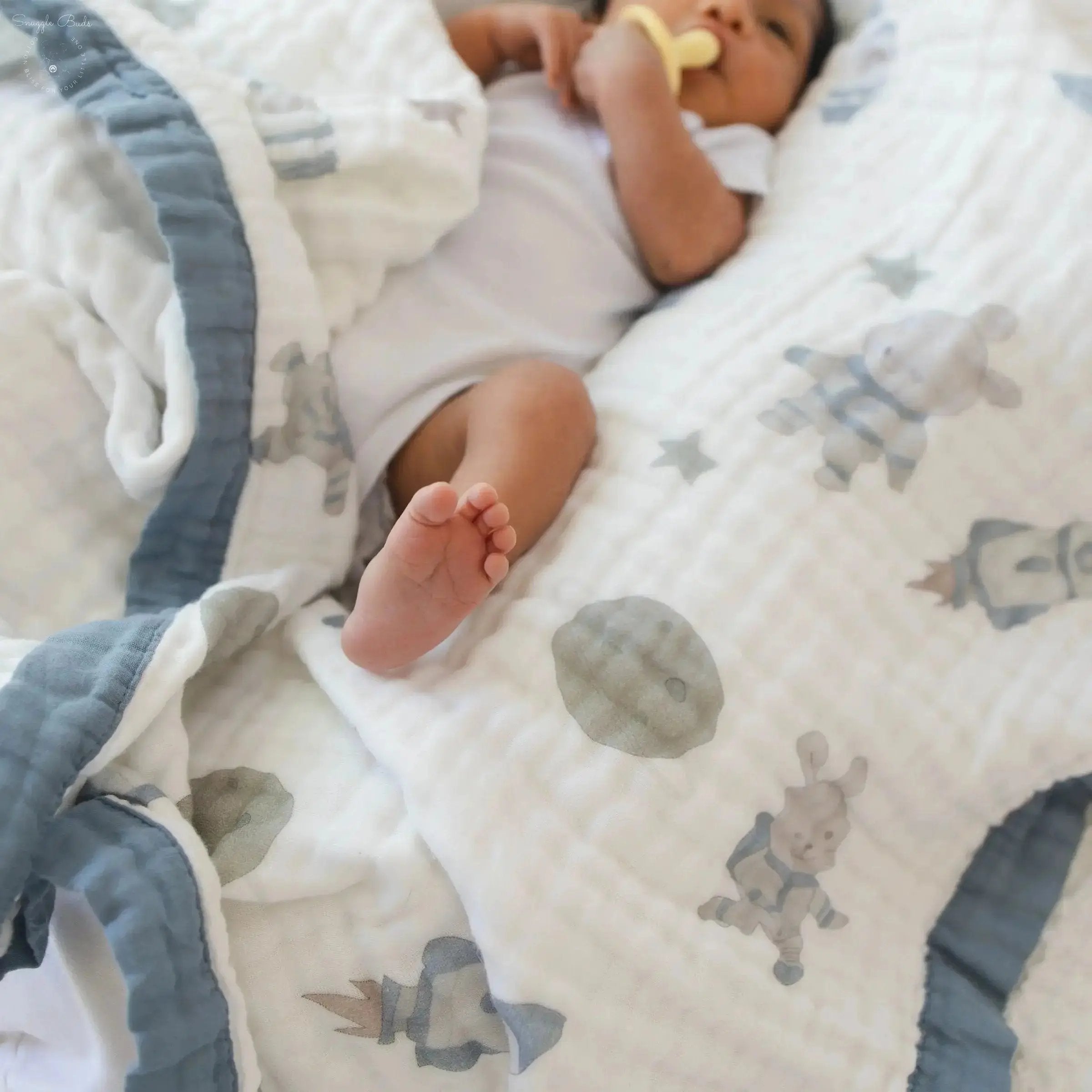 Moonlit + Hopping Astronaut Blanket Bundle