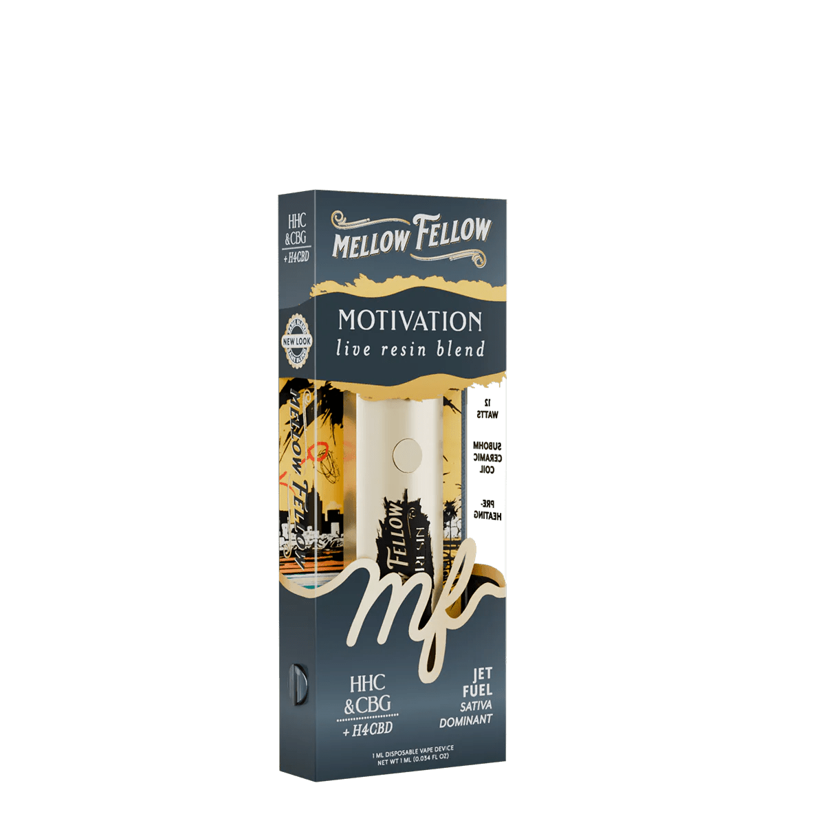 Motivation Blend - Live Resin 1ml Disposable Vape - Jet Fuel (Sativa Dominant)