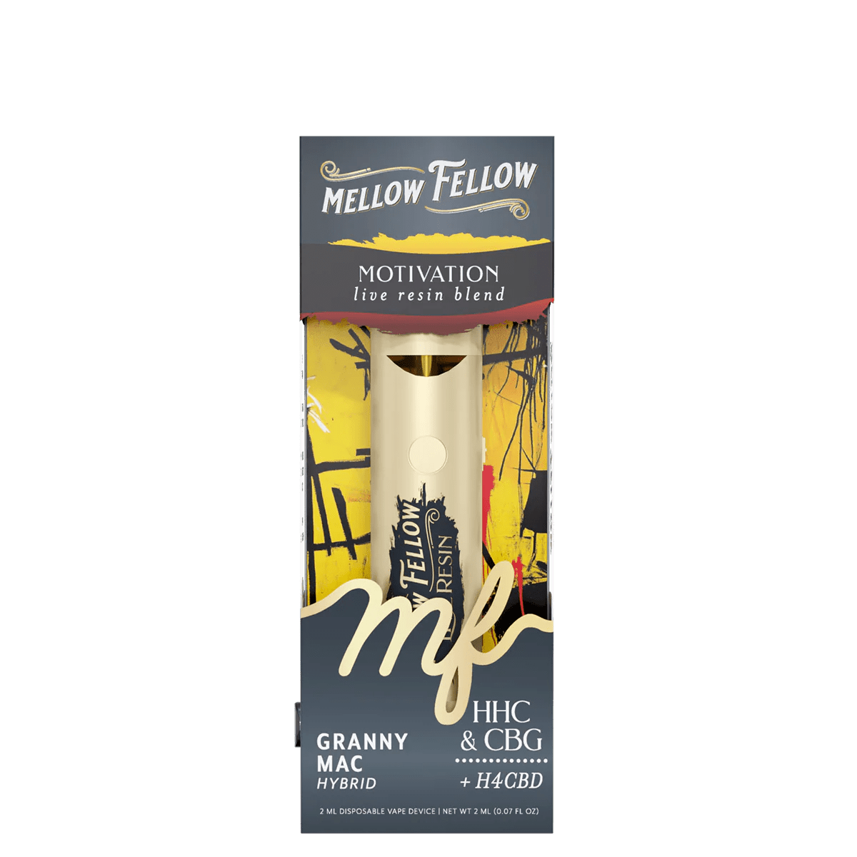 Motivation Blend 2ml Live Resin Disposable Vape - Granny Mac (Hybrid)