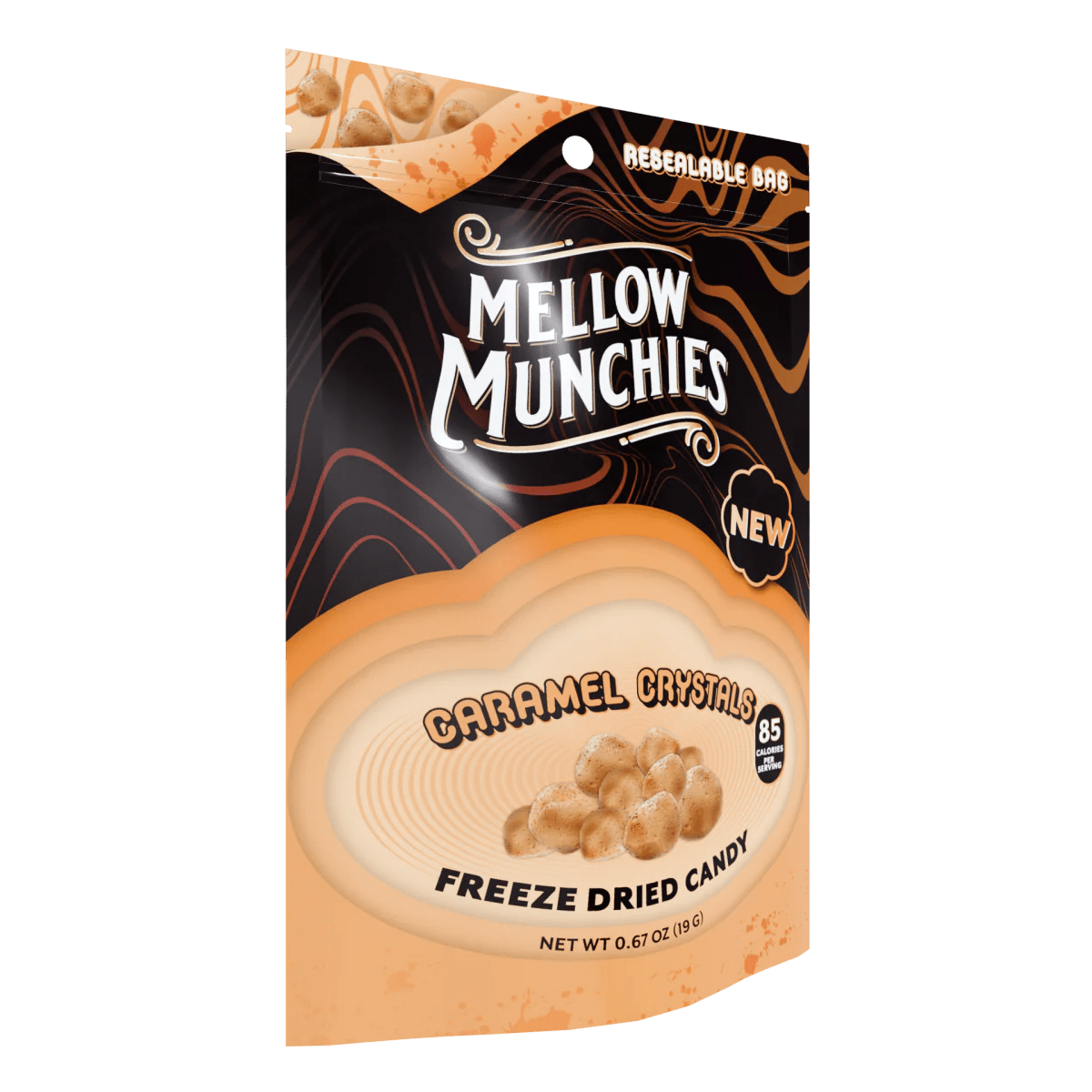 Caramel Crystals Freeze Dried Candy - Snack Size