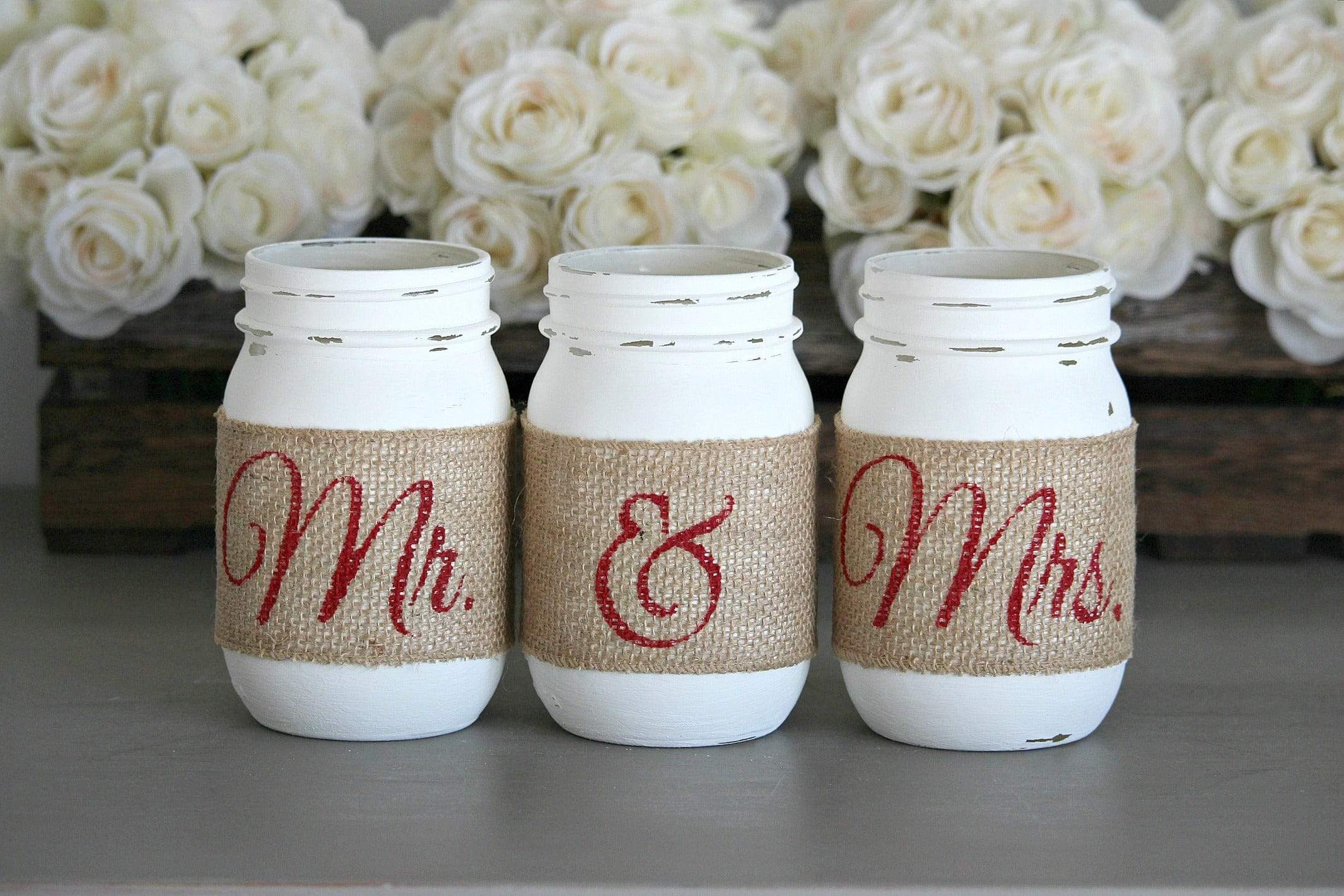 Mrs. & Mrs. Wedding Decor | Bridal Shower Decor | Same Sex Table Centerpieces