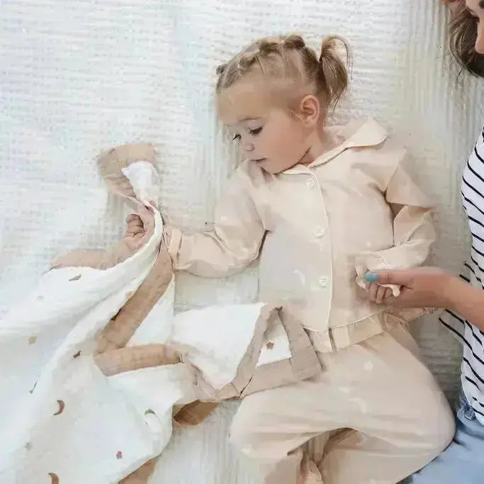 Moonlit Blanket + Ruffled Moonlit Pajamas Bundle