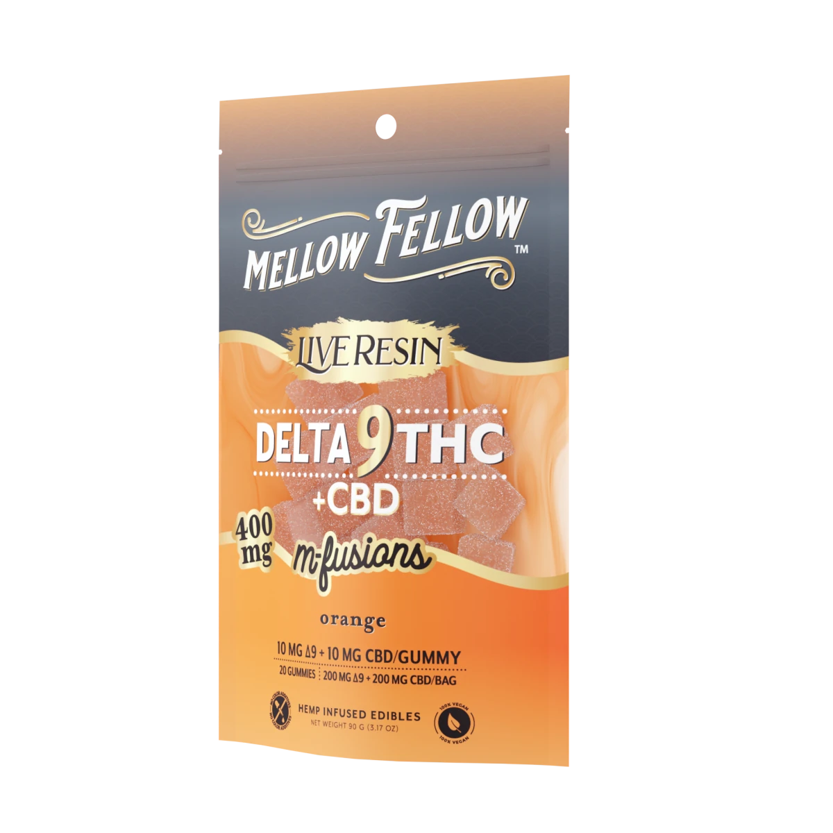 Delta 9 Live Resin Edibles 400mg - Orange