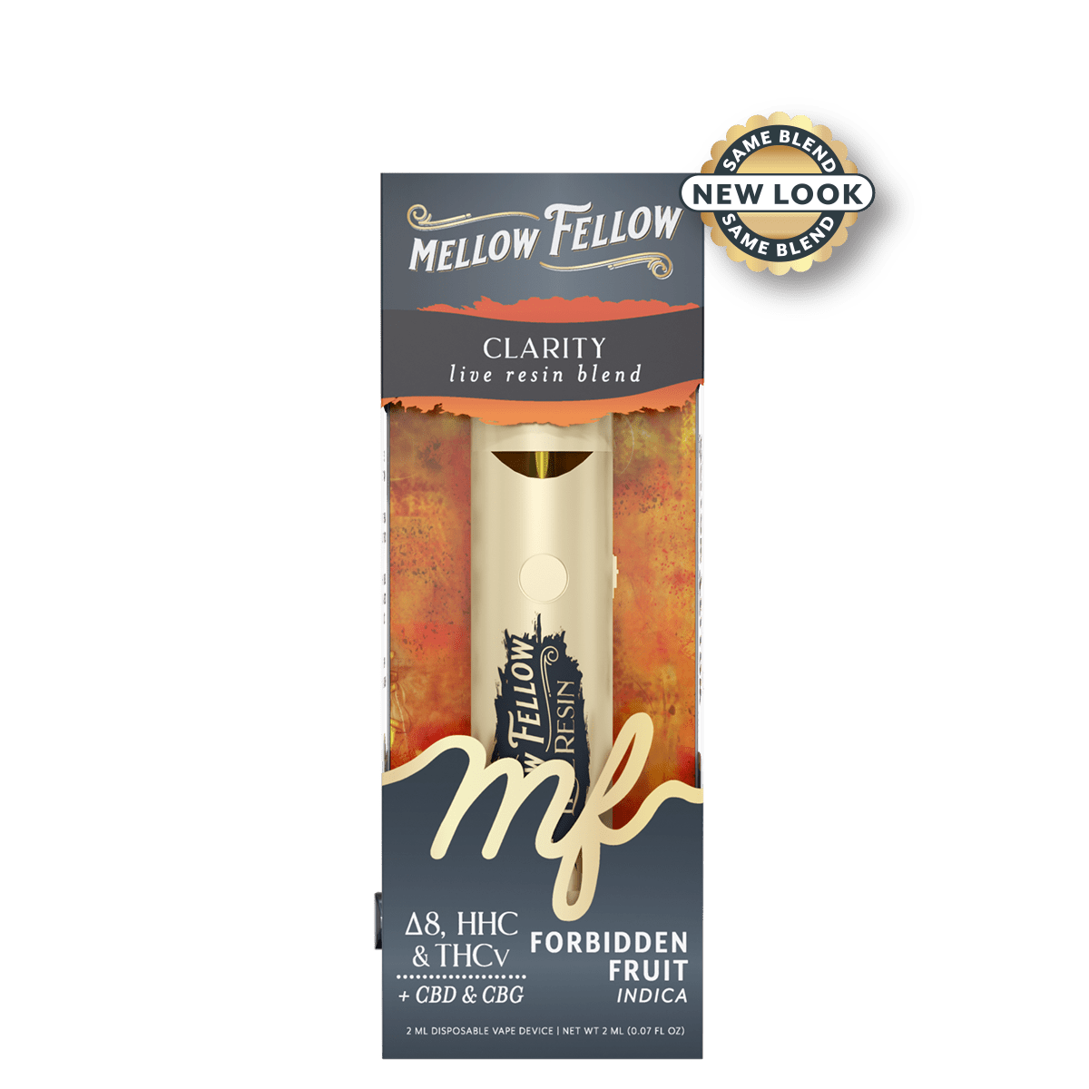 Clarity Blend 2ml Live Resin Disposable Vape - Forbidden Fruit (Indica)