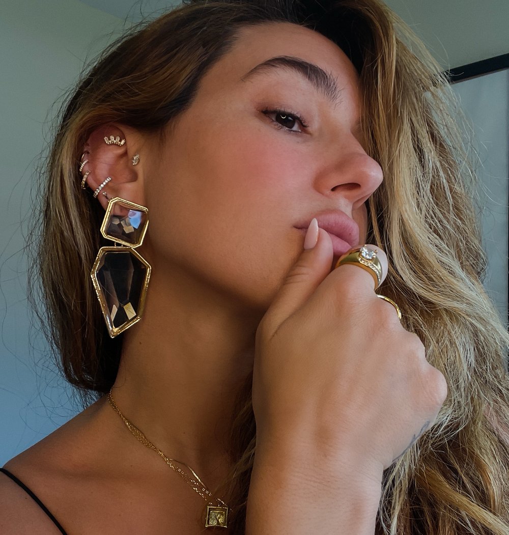 Geometric Drop Earring