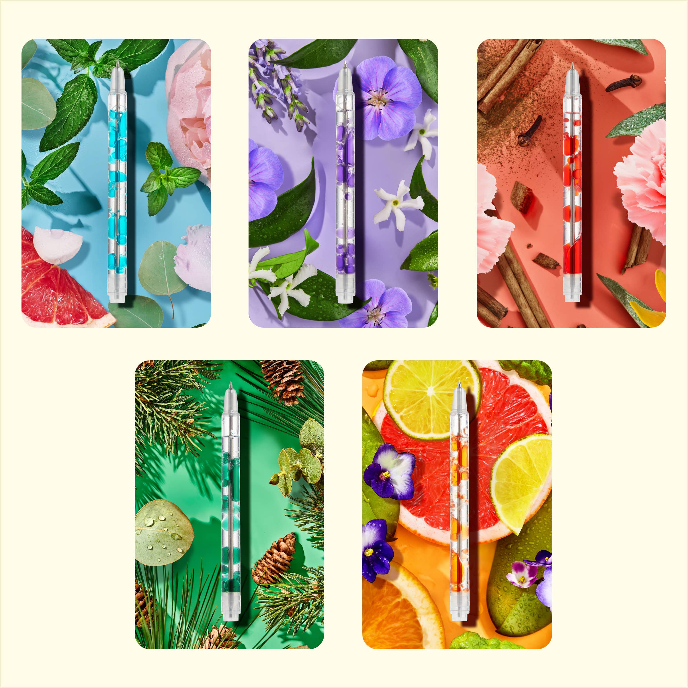 Scented Lava Pen Set- 5-pack