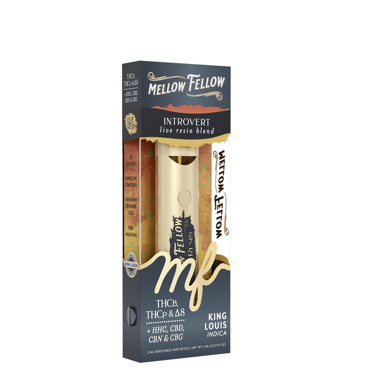Introvert Blend 2ml Live Resin Disposable Vape - King Louis (Indica)