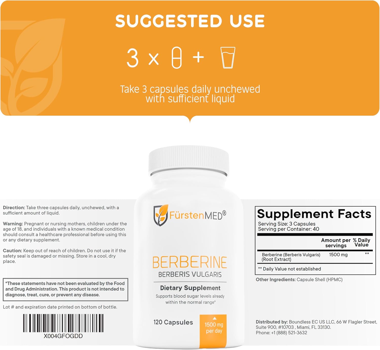 FürstenMED® Berberine Capsules