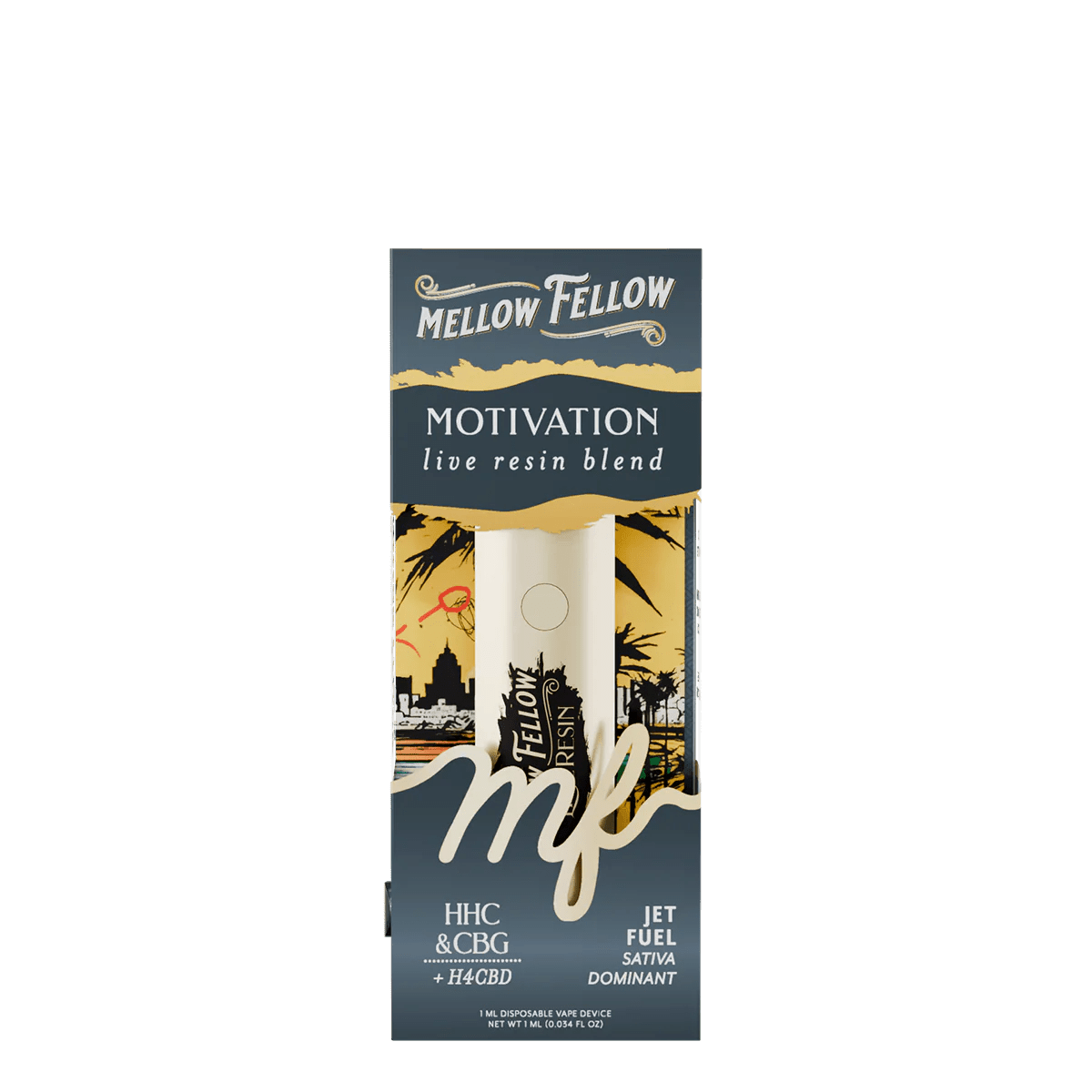 Motivation Blend - Live Resin 1ml Disposable Vape - Jet Fuel (Sativa Dominant)