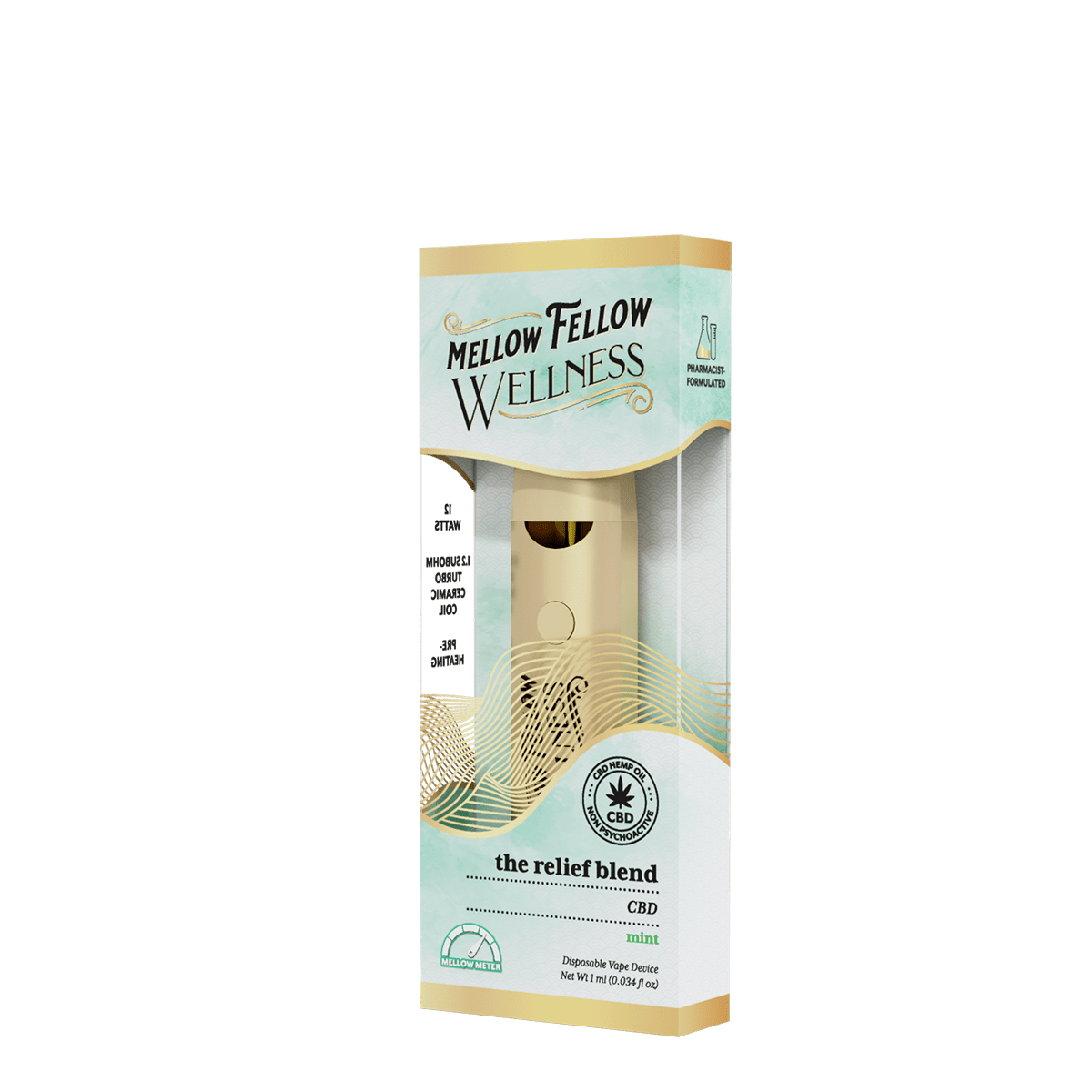 The Relief Blend - 1ml CBD Disposable Vape (Mint)