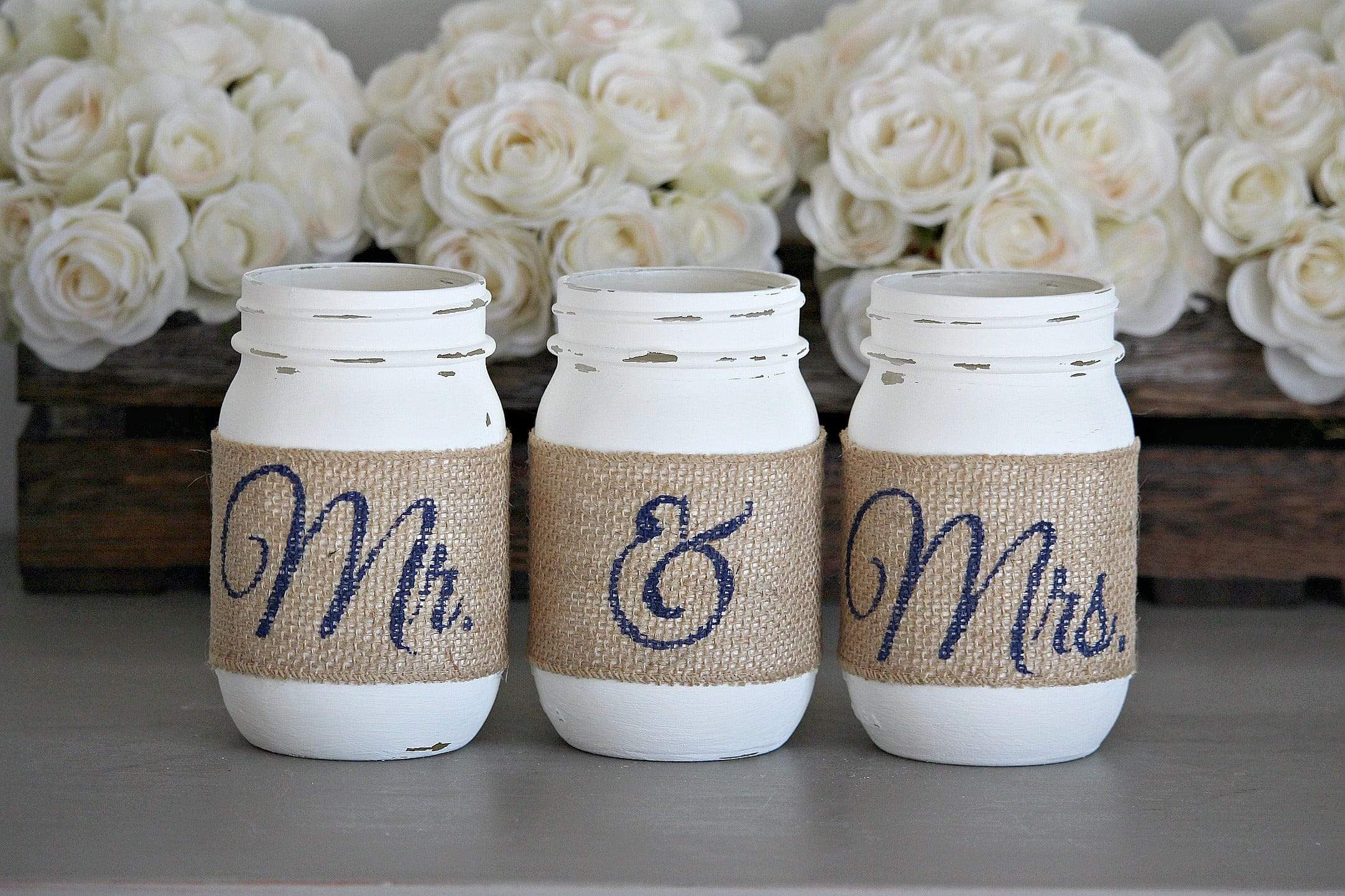 Mrs. & Mrs. Wedding Decor | Bridal Shower Decor | Same Sex Table Centerpieces
