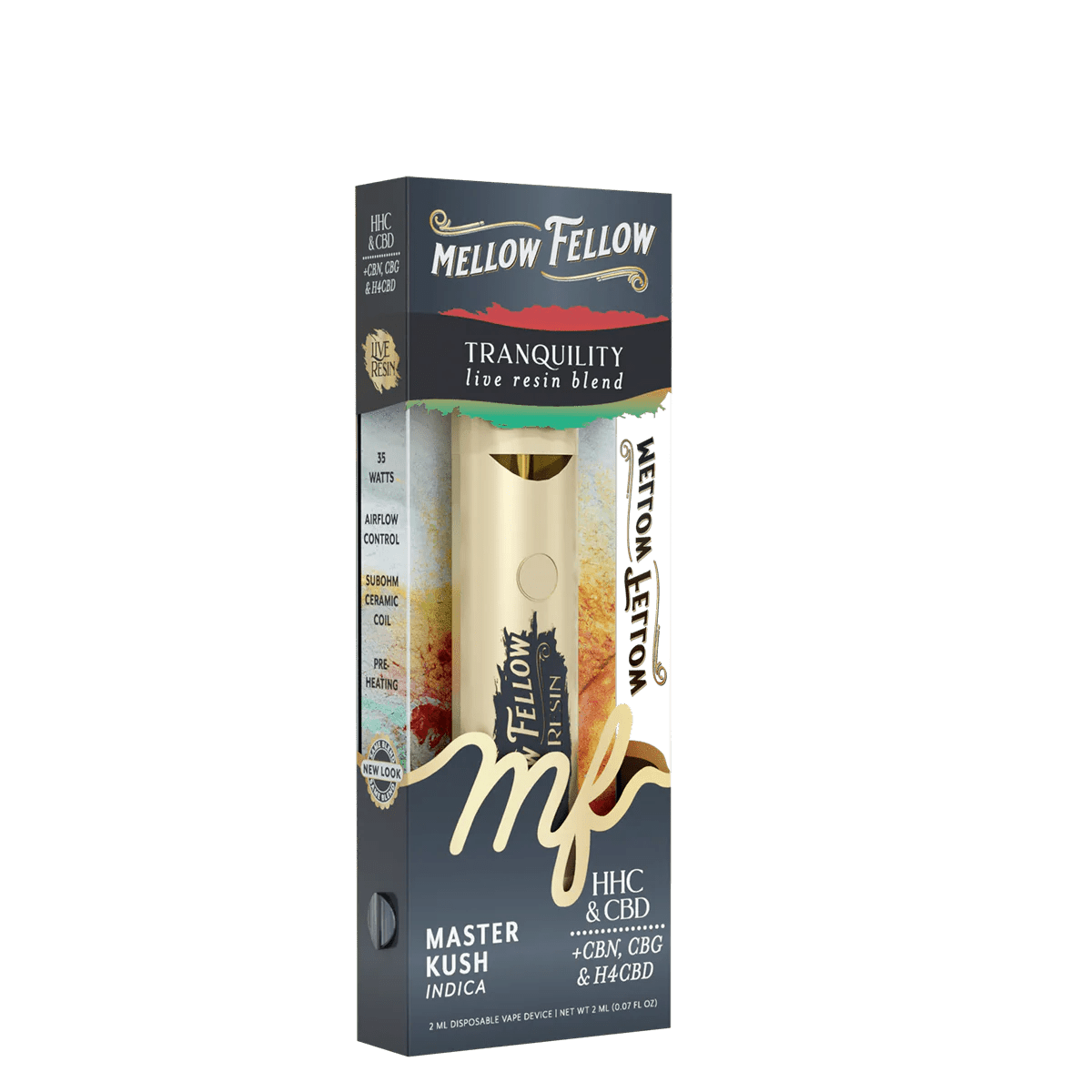 Tranquility Blend 2ml Live Resin Disposable Vape - Master Kush (Indica)