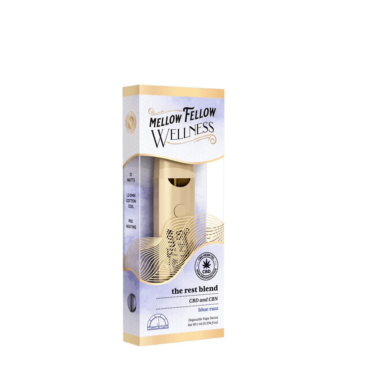 The Rest Blend - 1ml CBD Disposable Vape (Blue Razz)