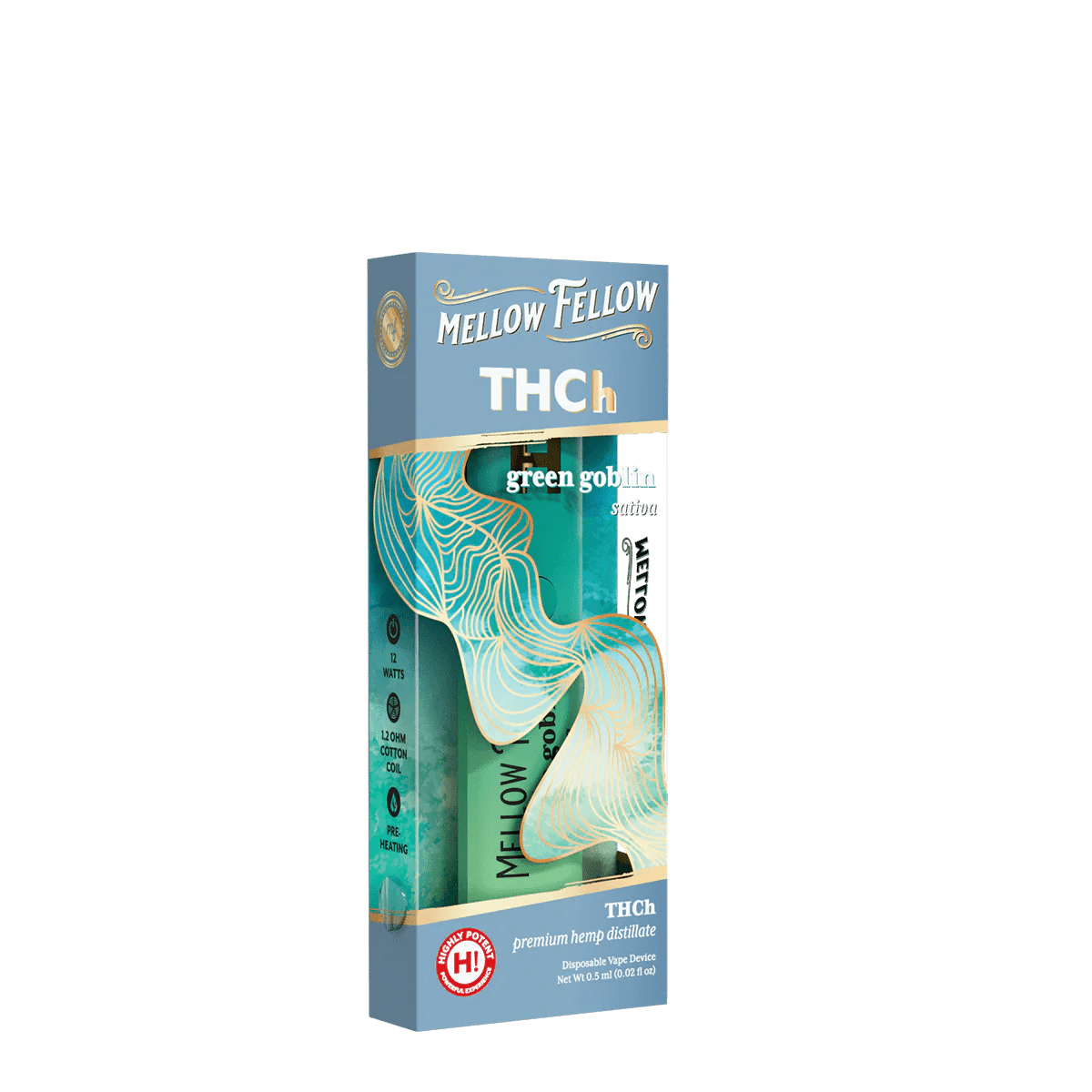 THCh 0.5g Disposable Vape - Green Goblin (Sativa)