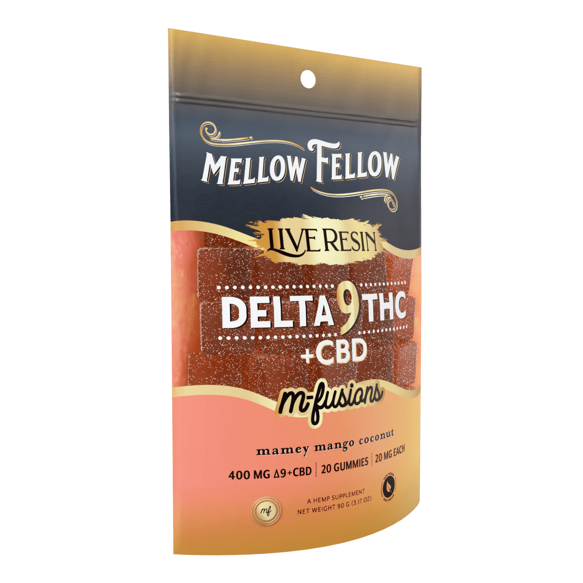 Delta 9 Live Resin Edibles 400mg - Mamey Mango Coconut