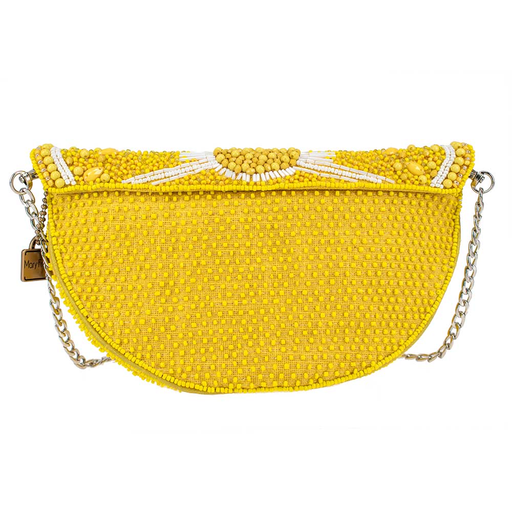 Lemon Law Beaded Crossbody Handbag