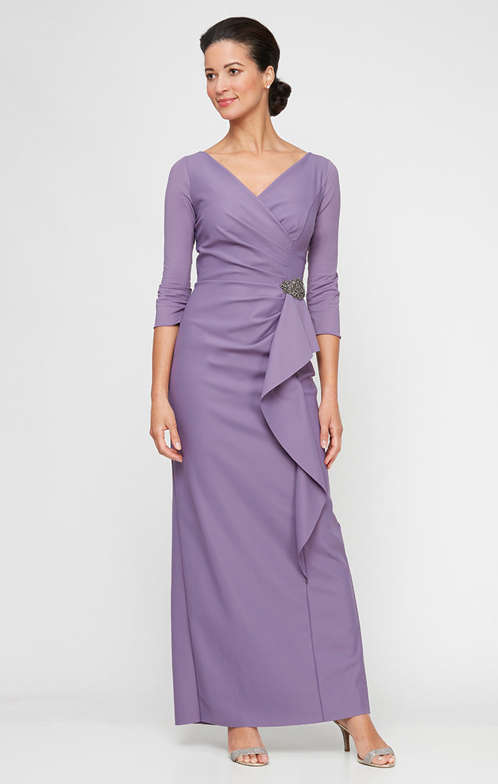 Chloe Contour Cascade Ruffle Dress
