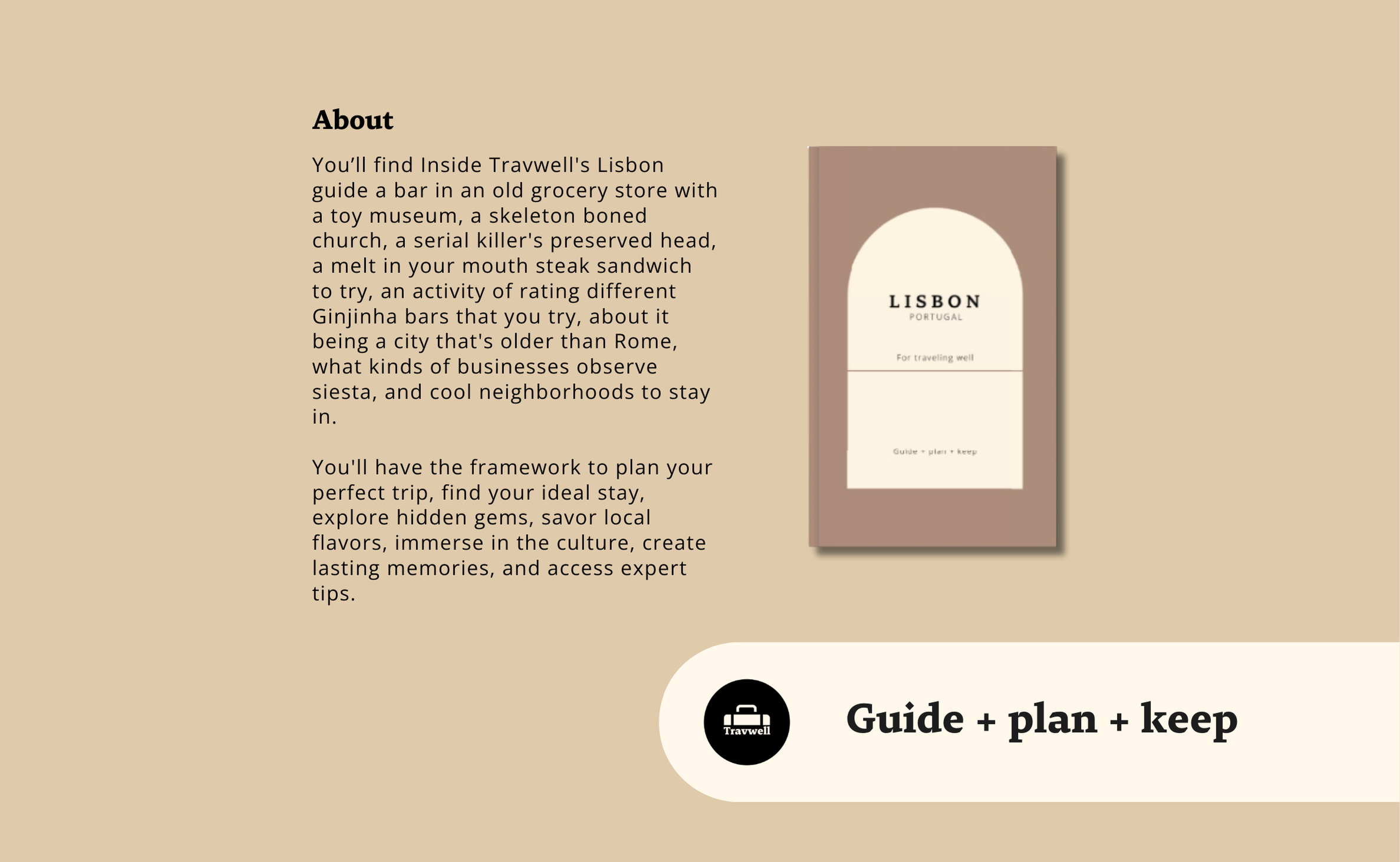 Portugal Travel Planner: A Lisbon Guidebook for a Beautiful, Organized Trip
