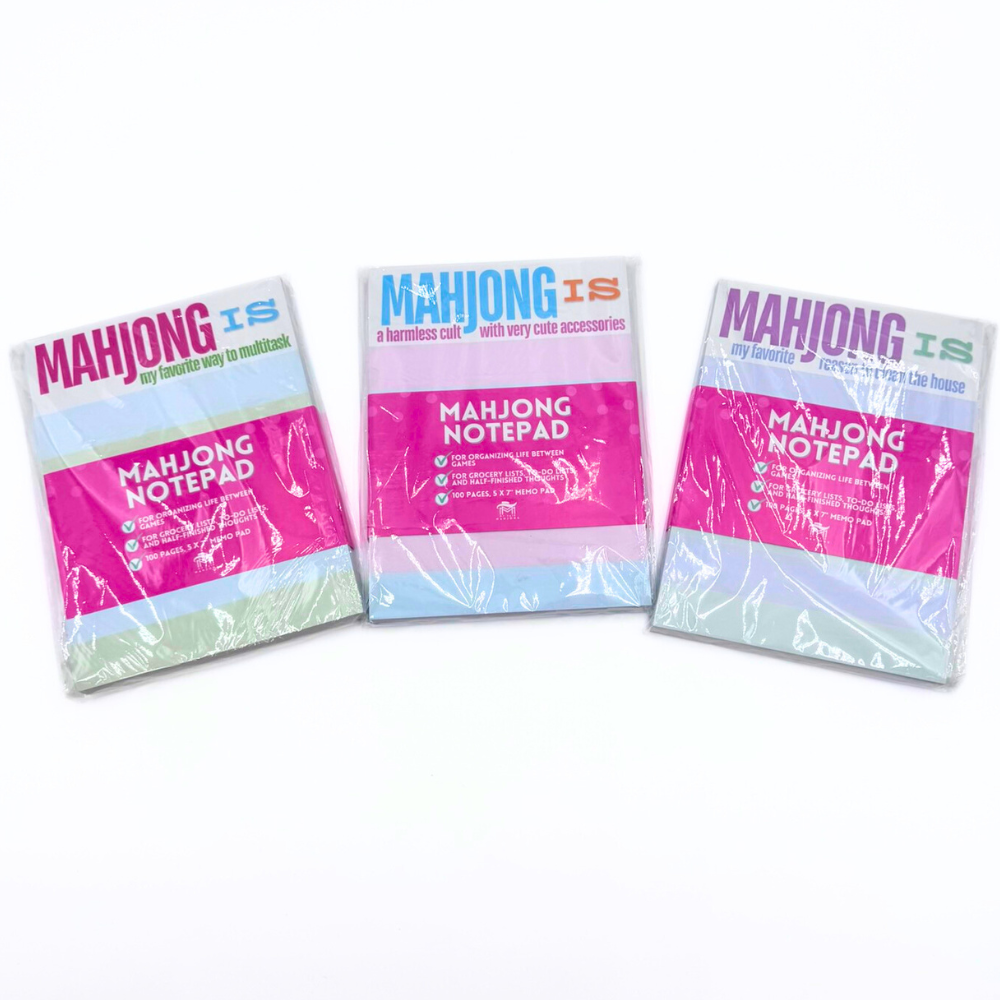 MAHJONG NOTEPAD  |  5x7 inches  |  100 Pages