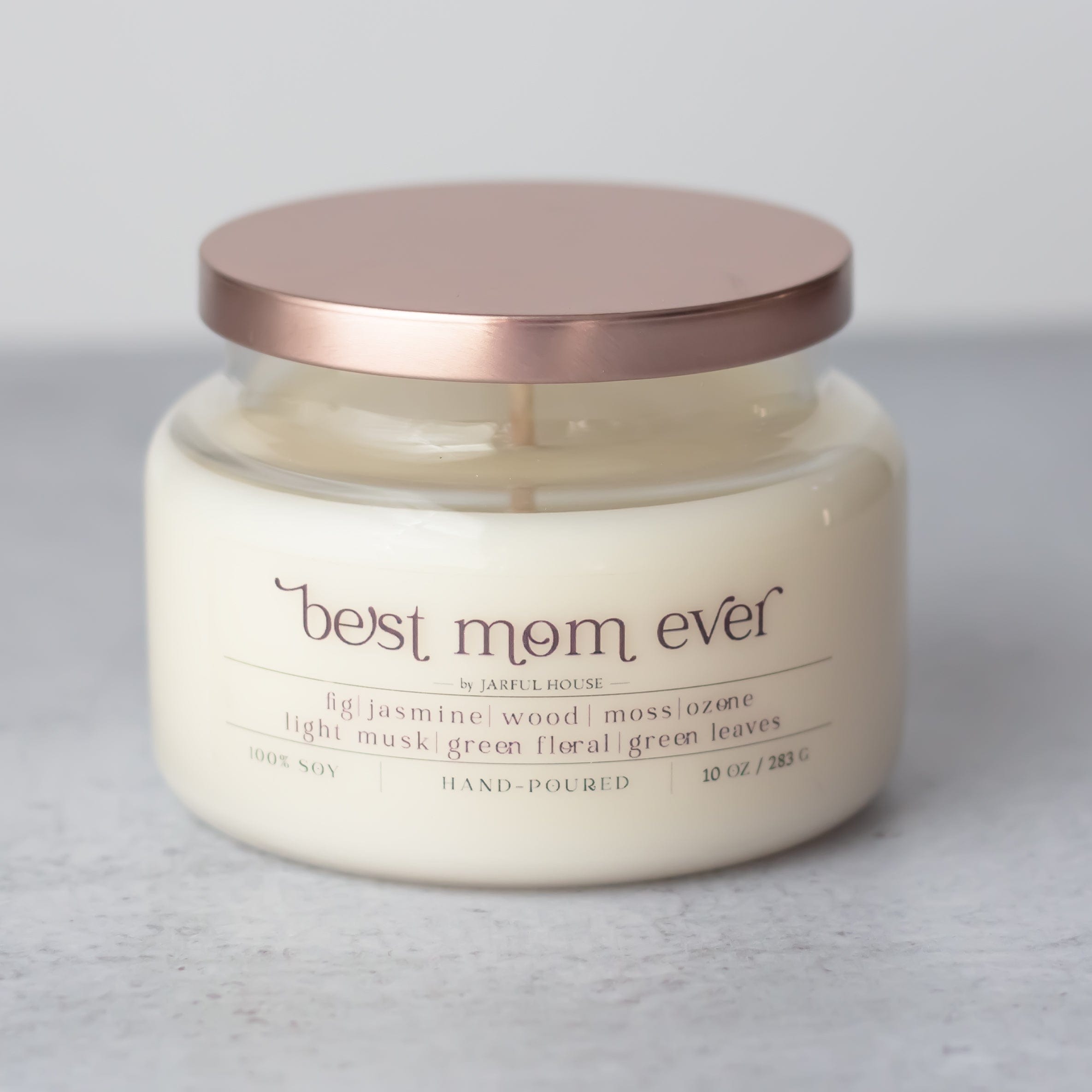 Best Mom Ever Soy Candle Fig + Jasmine + Moss - 10 oz