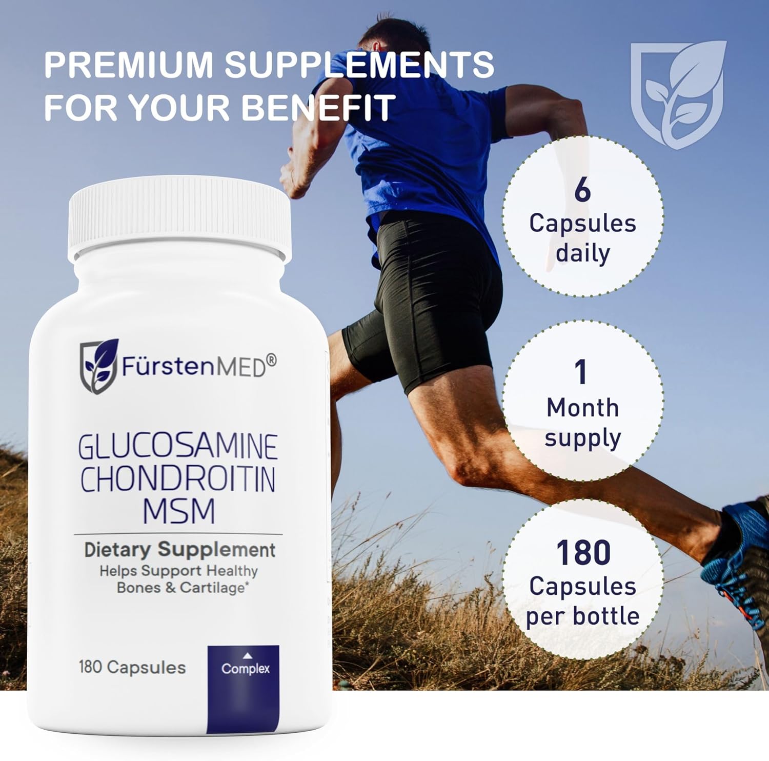 FürstenMED Glucosamine Chondroitin MSM Supplement