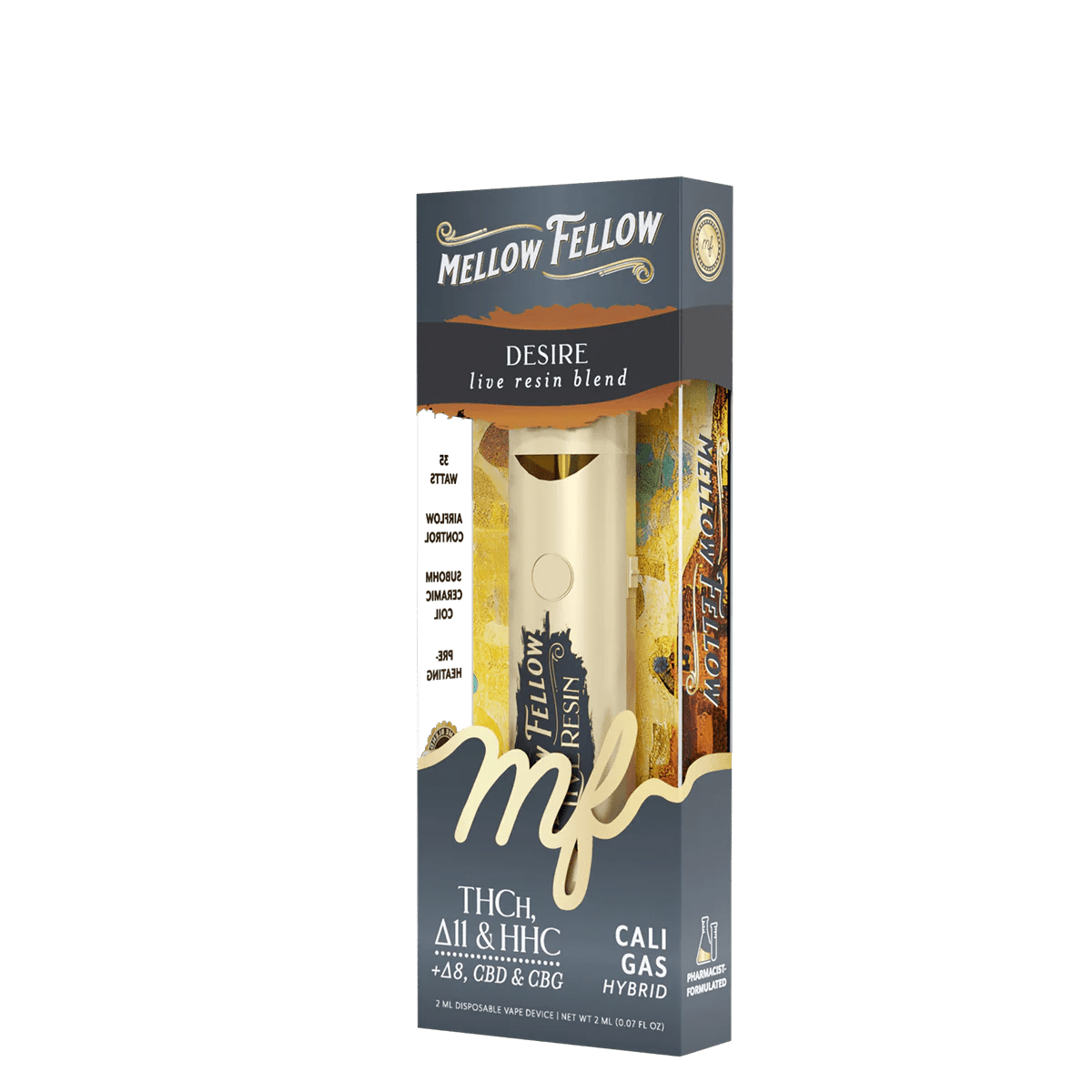 Desire Blend 2ml Live Resin Disposable Vape - Cali Gas (Hybrid)