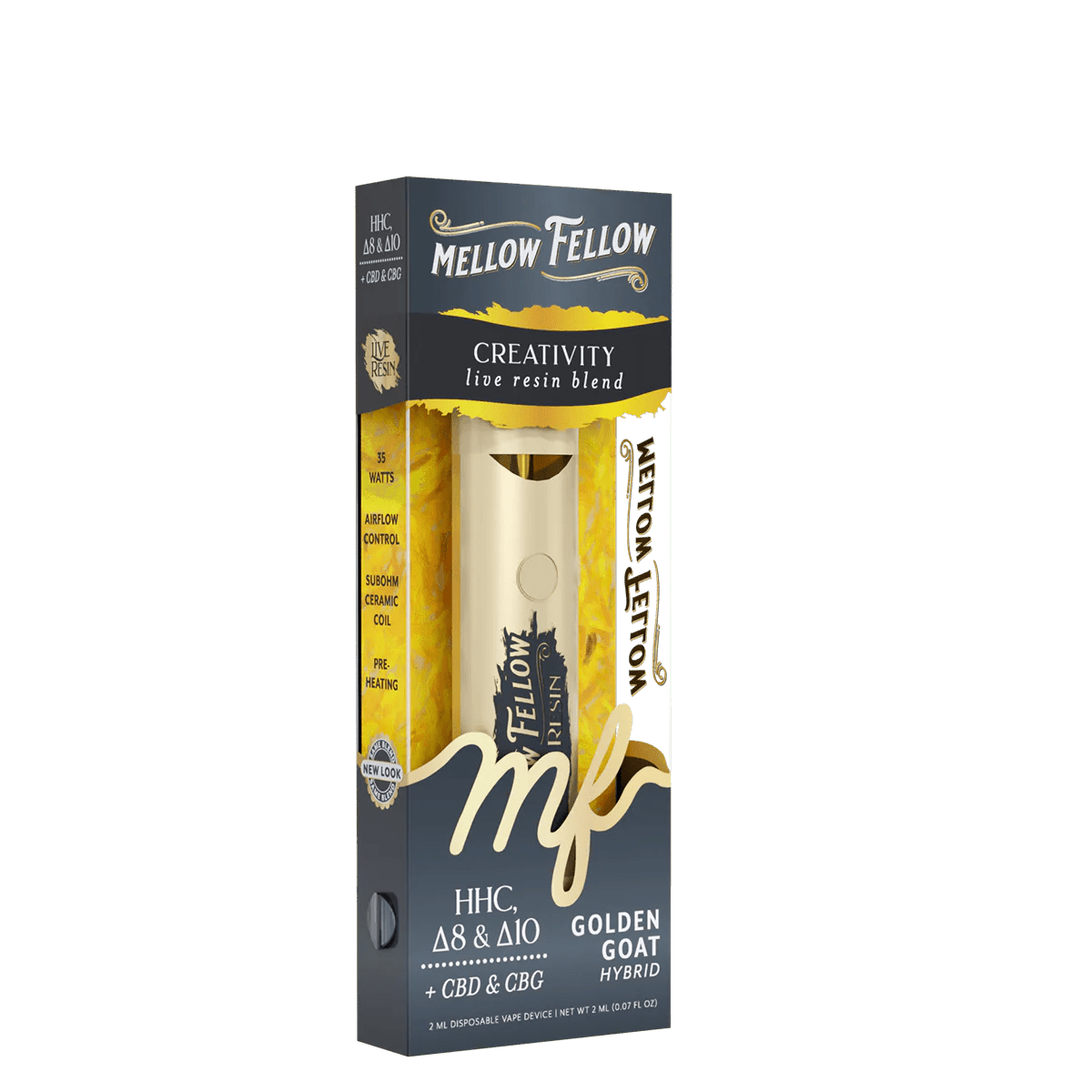 Creativity Blend 2ml Live Resin Disposable Vape - Golden Goat (Hybrid)