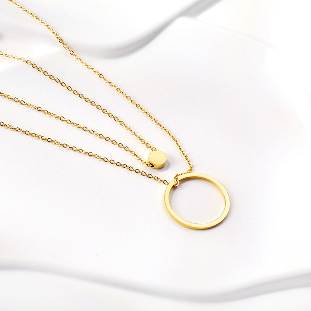 Jae Circle Layered Pendant
