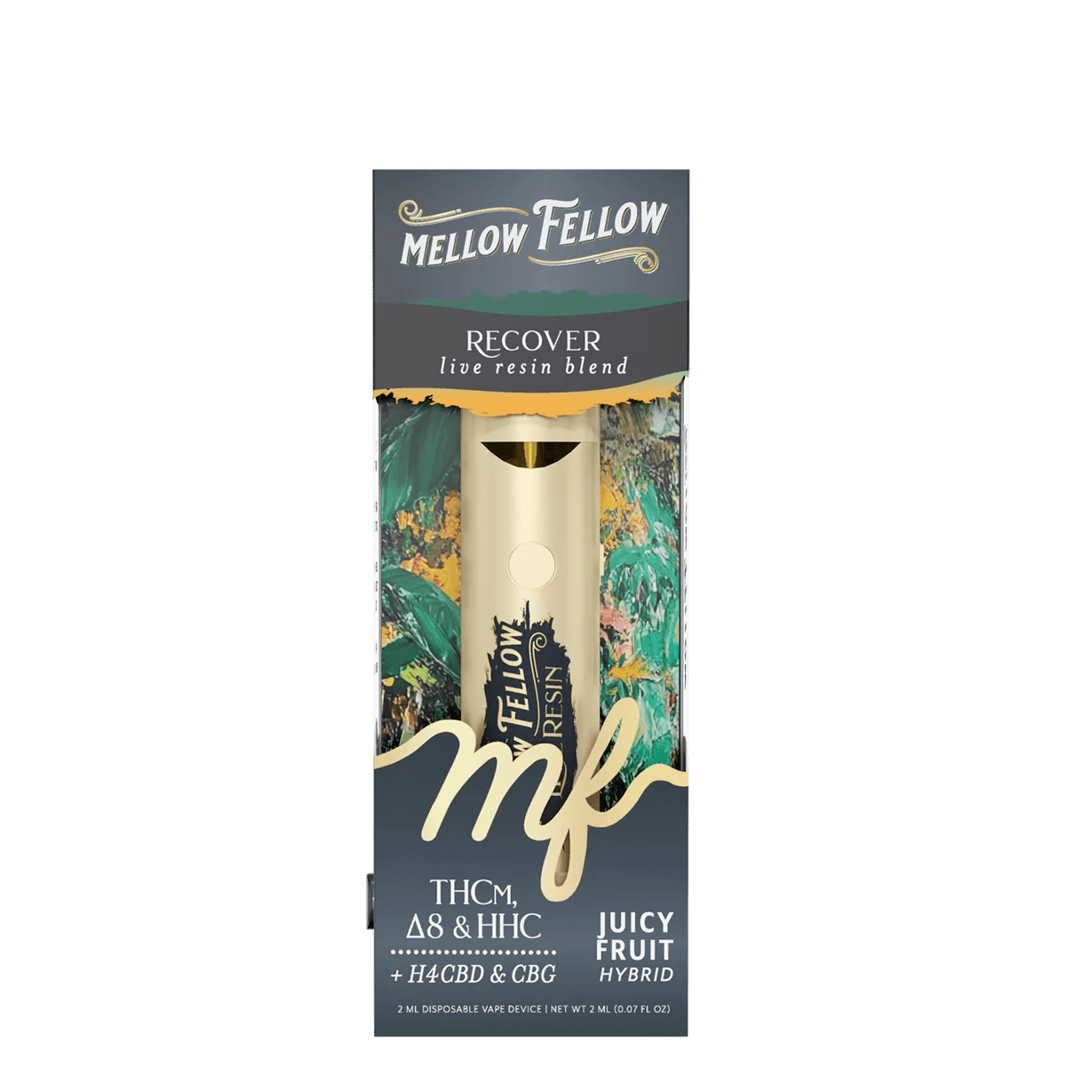 Recover Blend 2ml Live Resin Disposable Vape - Juicy Fruit (Hybrid)