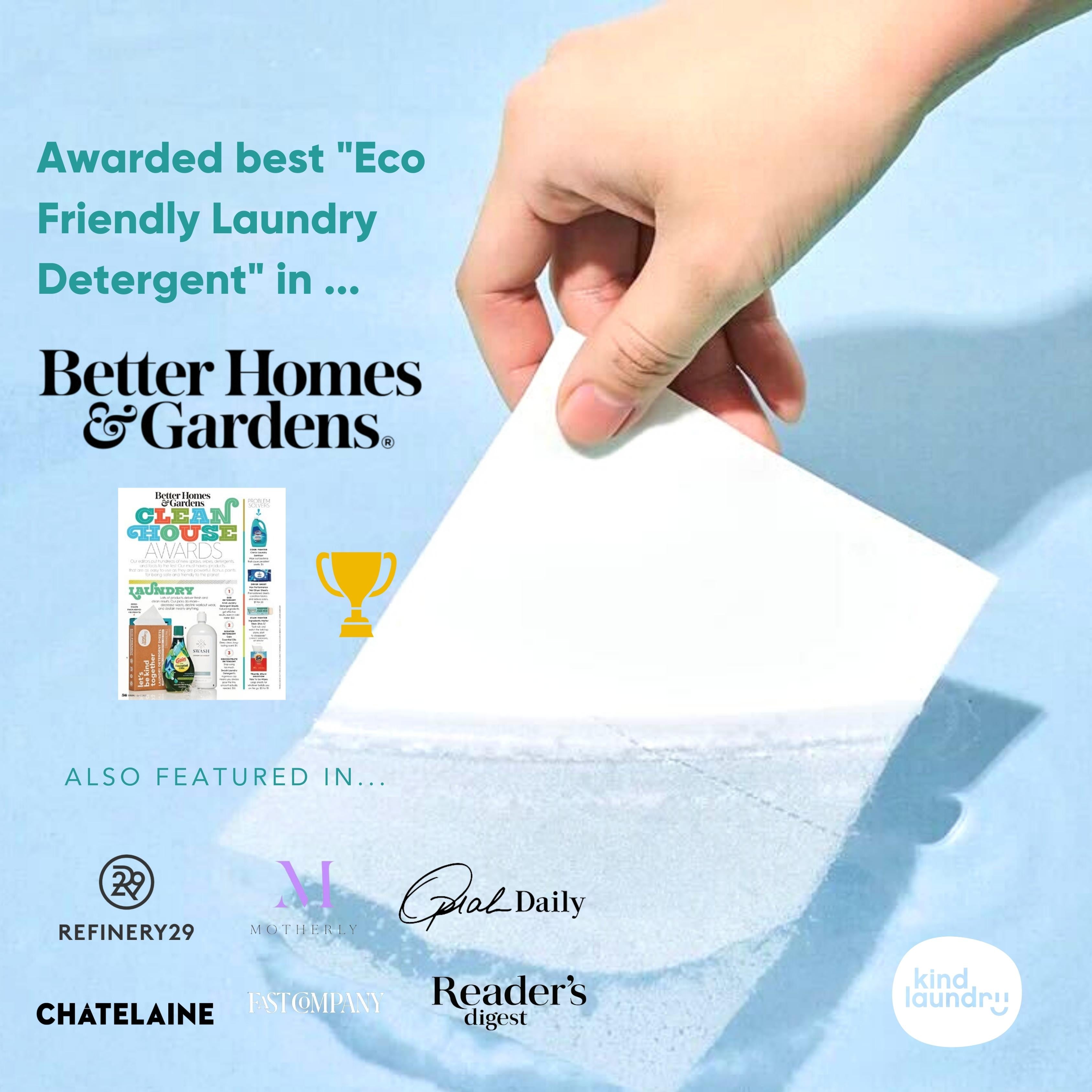 Eco-Friendly Laundry Detergent Sheets -  Ocean Breeze (60 loads)