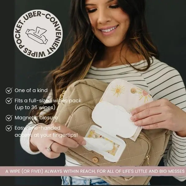 The Jetsetter Mini Diaper Bag - Beige