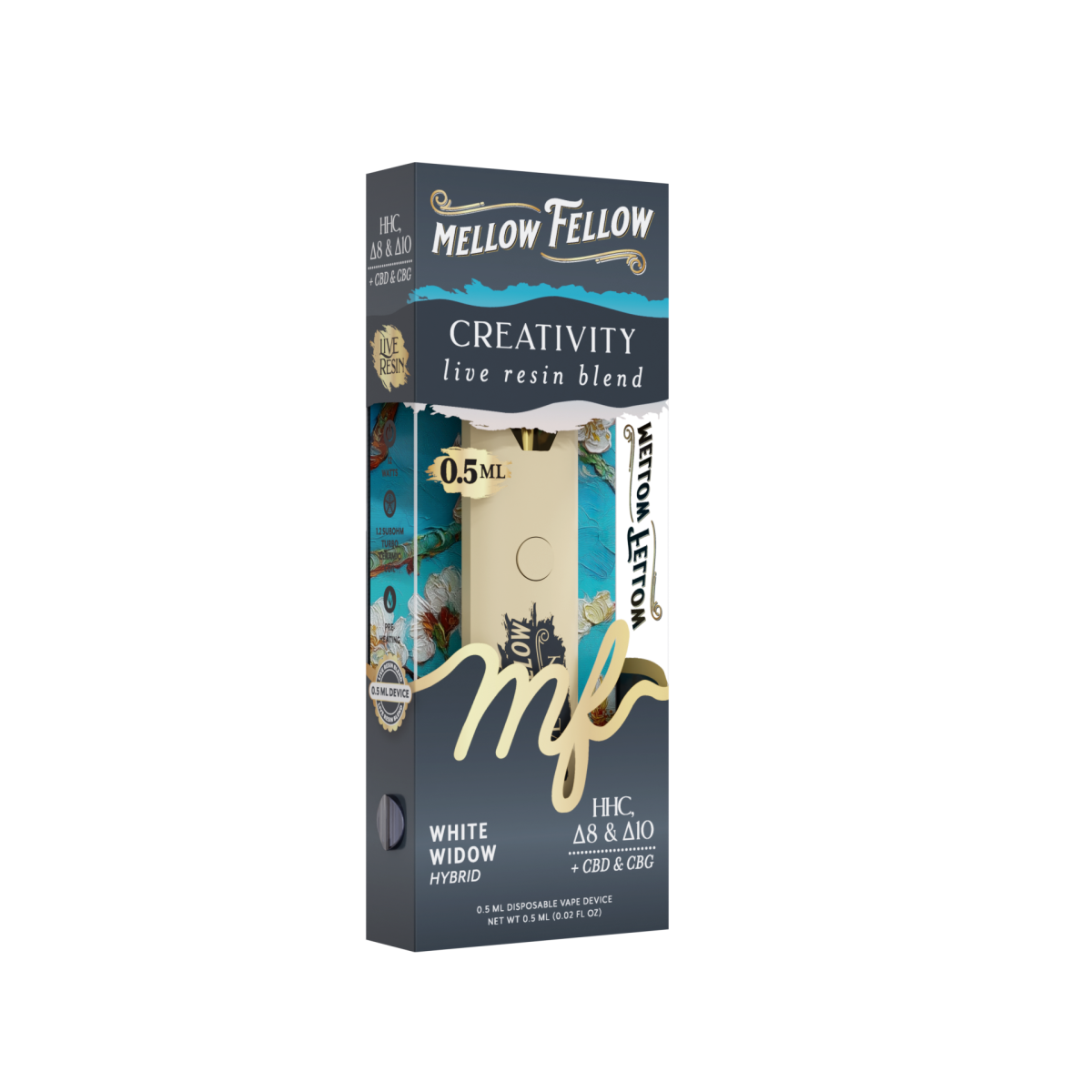 Creativity Blend 0.5ml Live Resin Disposable Vape - White Widow (Hybrid)
