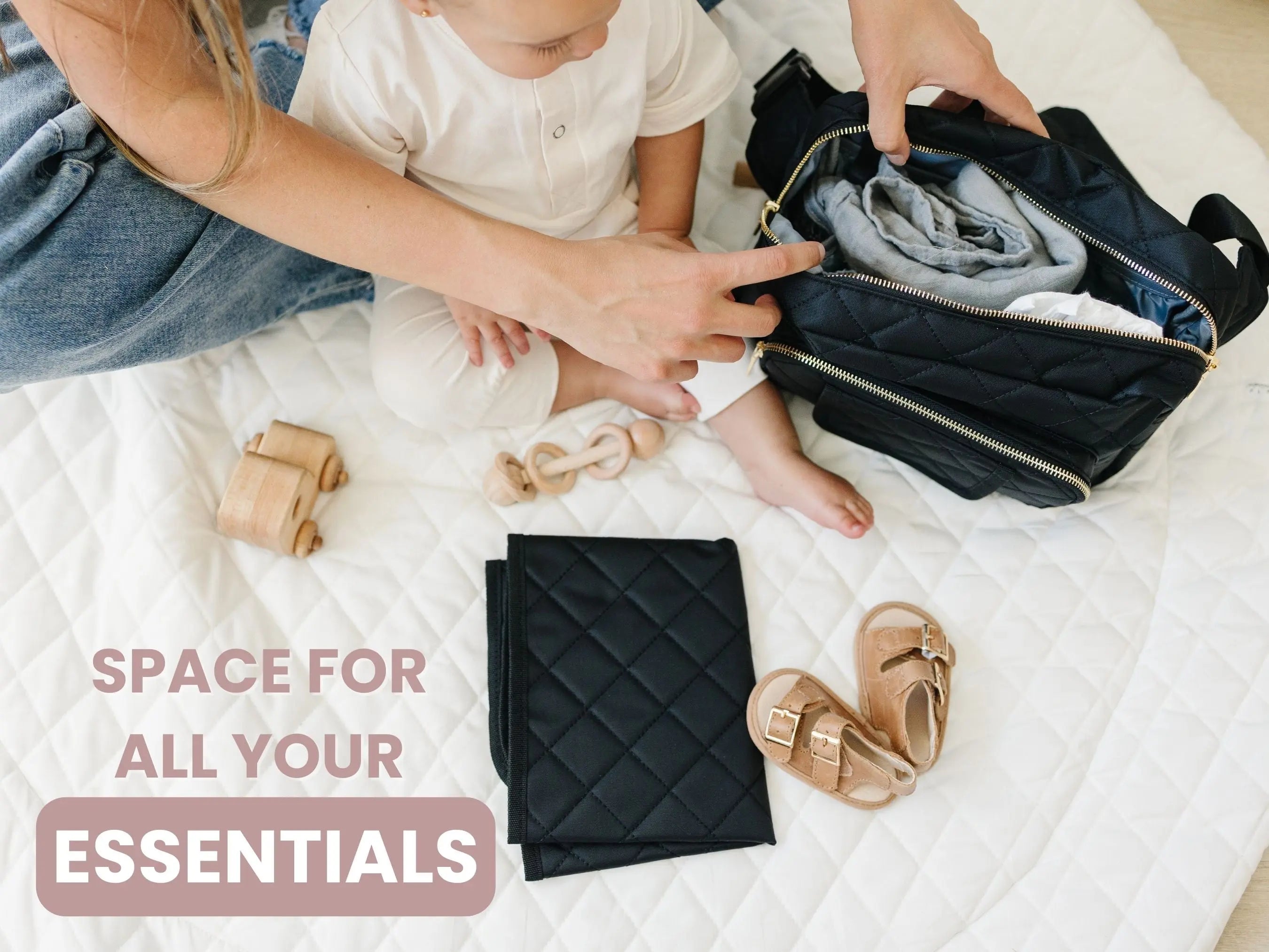 The Jetsetter Mini Diaper Bag - Black