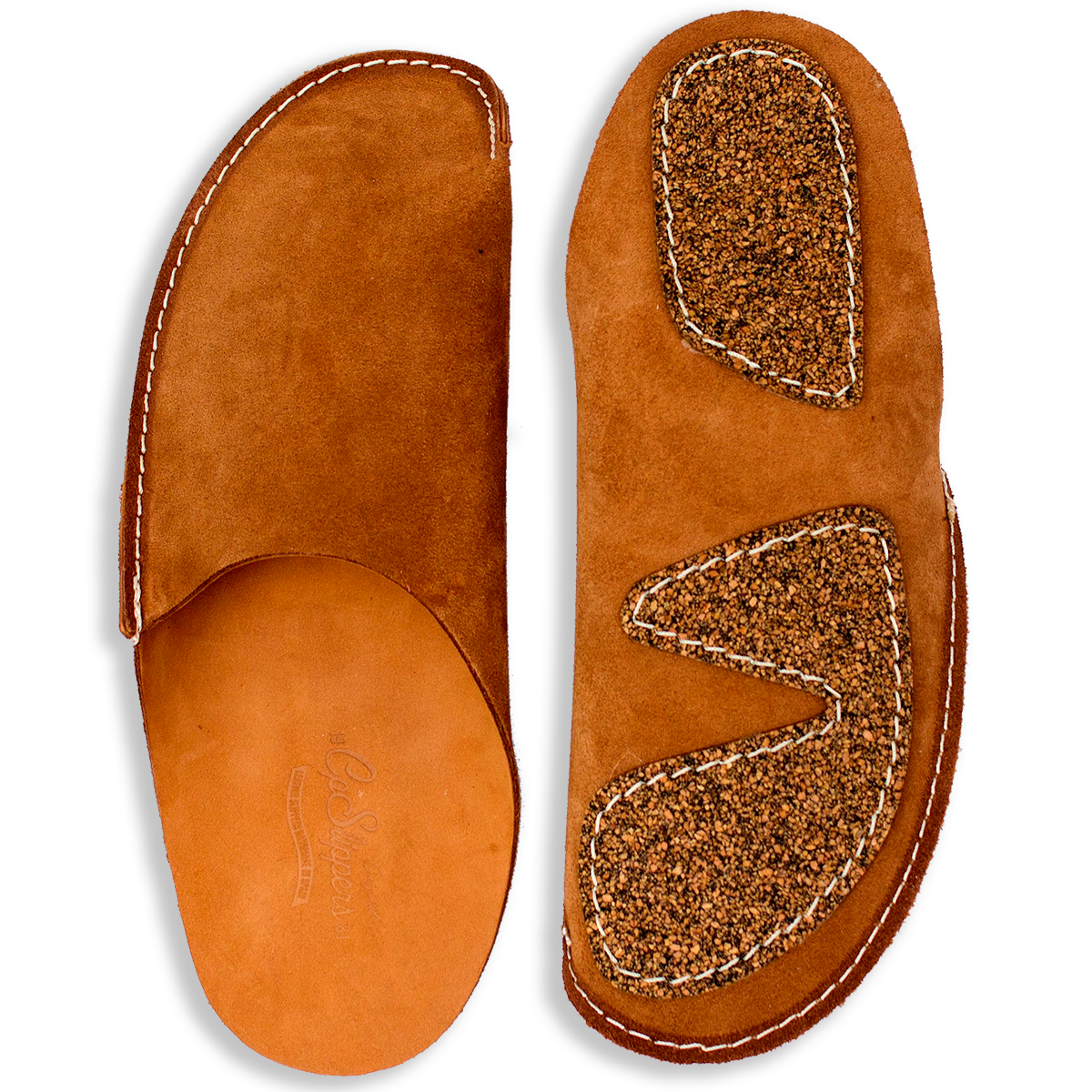 Tan CP Slippers Luxe
