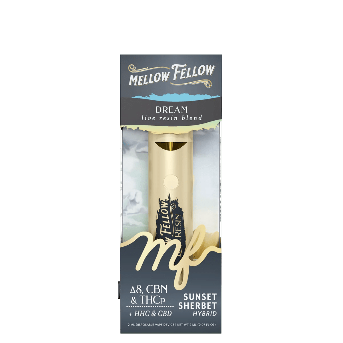 Dream Blend 2ml Live Resin Disposable Vape - Sunset Sherbet (Hybrid)