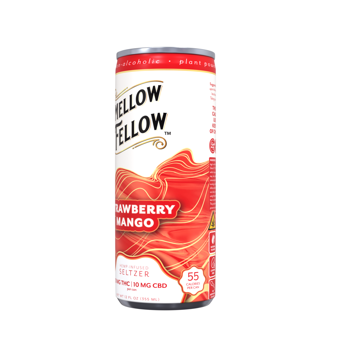 Delta 9 THC + CBD Seltzer Beverage 20MG - Strawberry Mango
