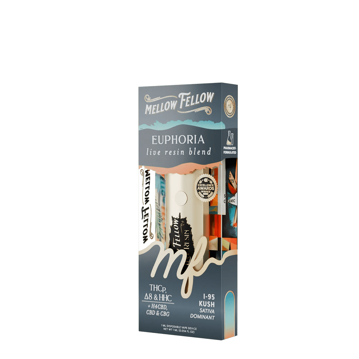 Euphoria Blend - Live Resin 1ml Disposable Vape - i-95 Kush (Sativa Dominant)