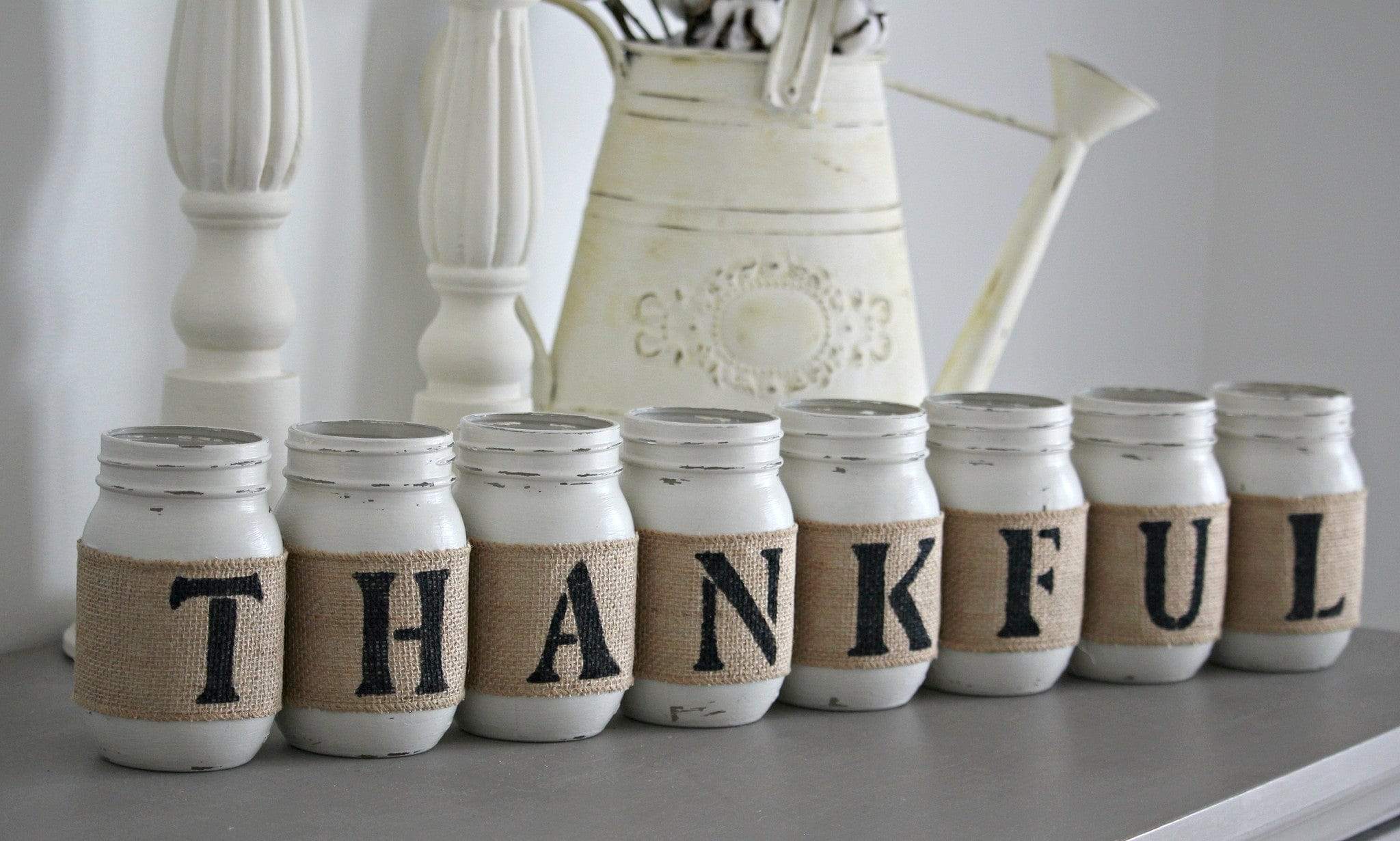THANKFUL Rustic Home Decor - Two Sided