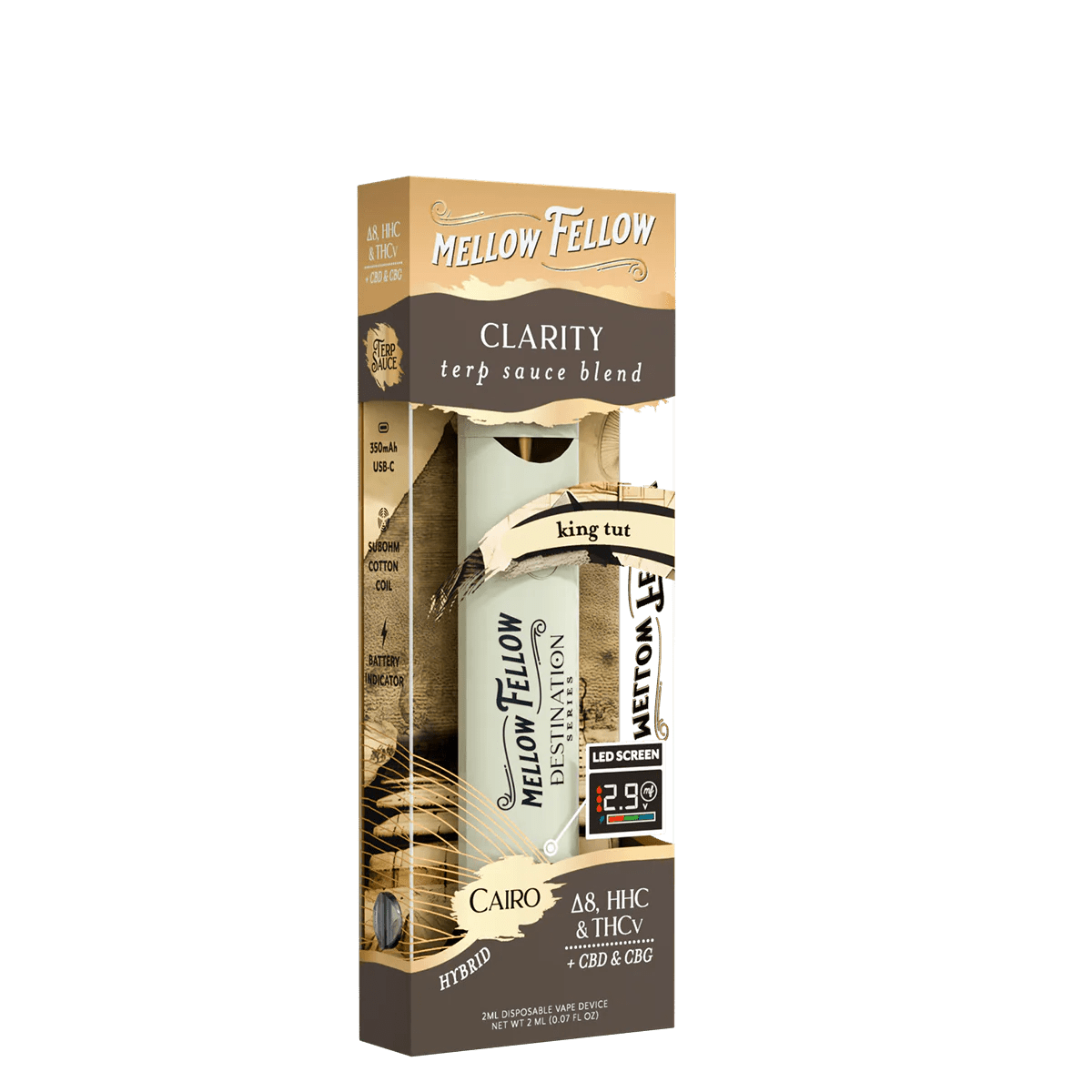 Clarity Blend - Terp Sauce 2ml Disposable Vape - King Tut (Hybrid)