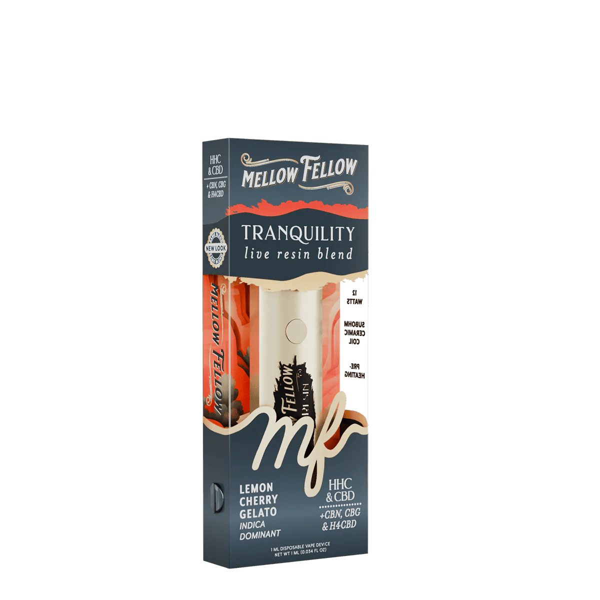Tranquility Blend - Live Resin 1ml Disposable Vape - Lemon Cherry Gelato (Indica Dominant)