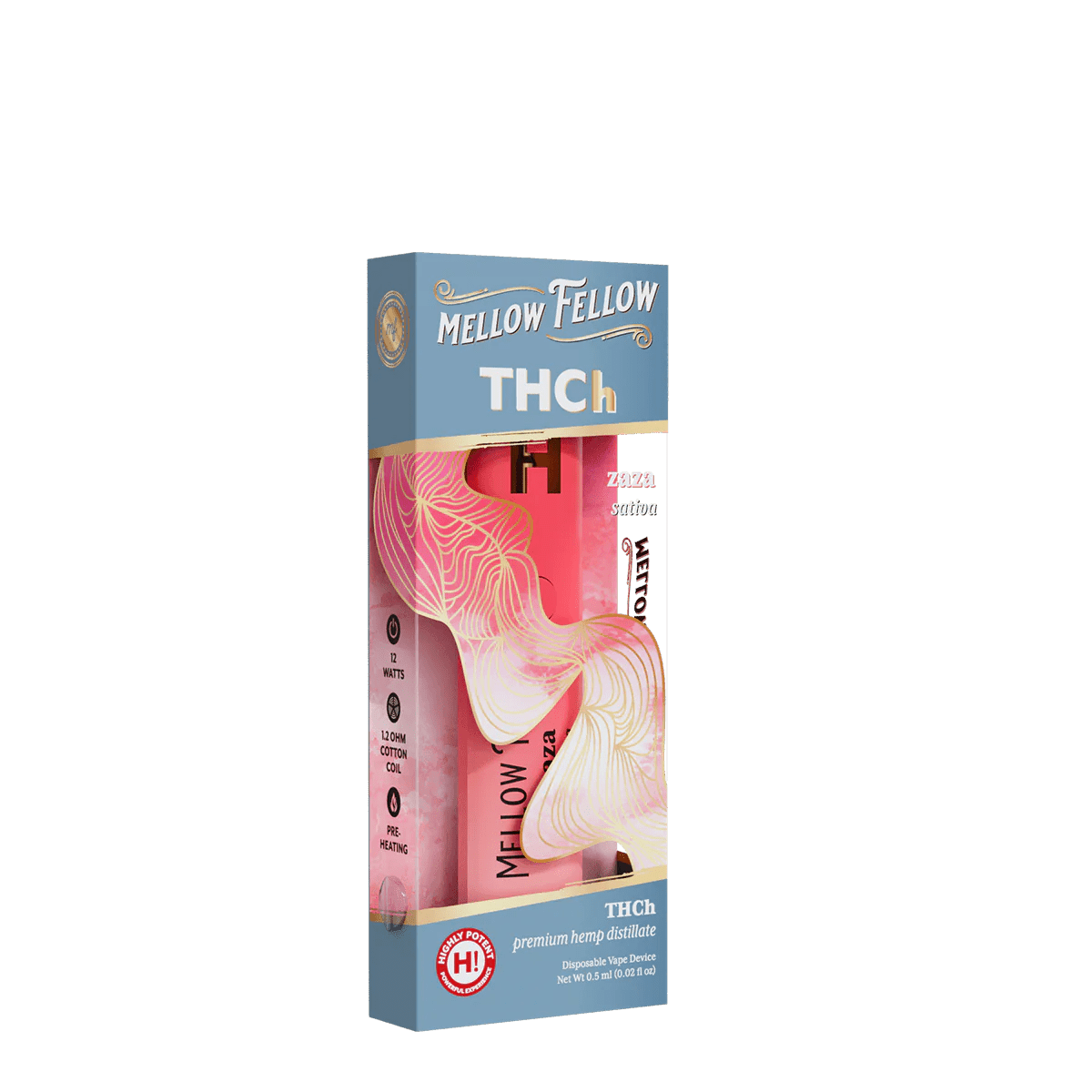 THCh 0.5g Disposable Vape - ZaZa (Sativa)