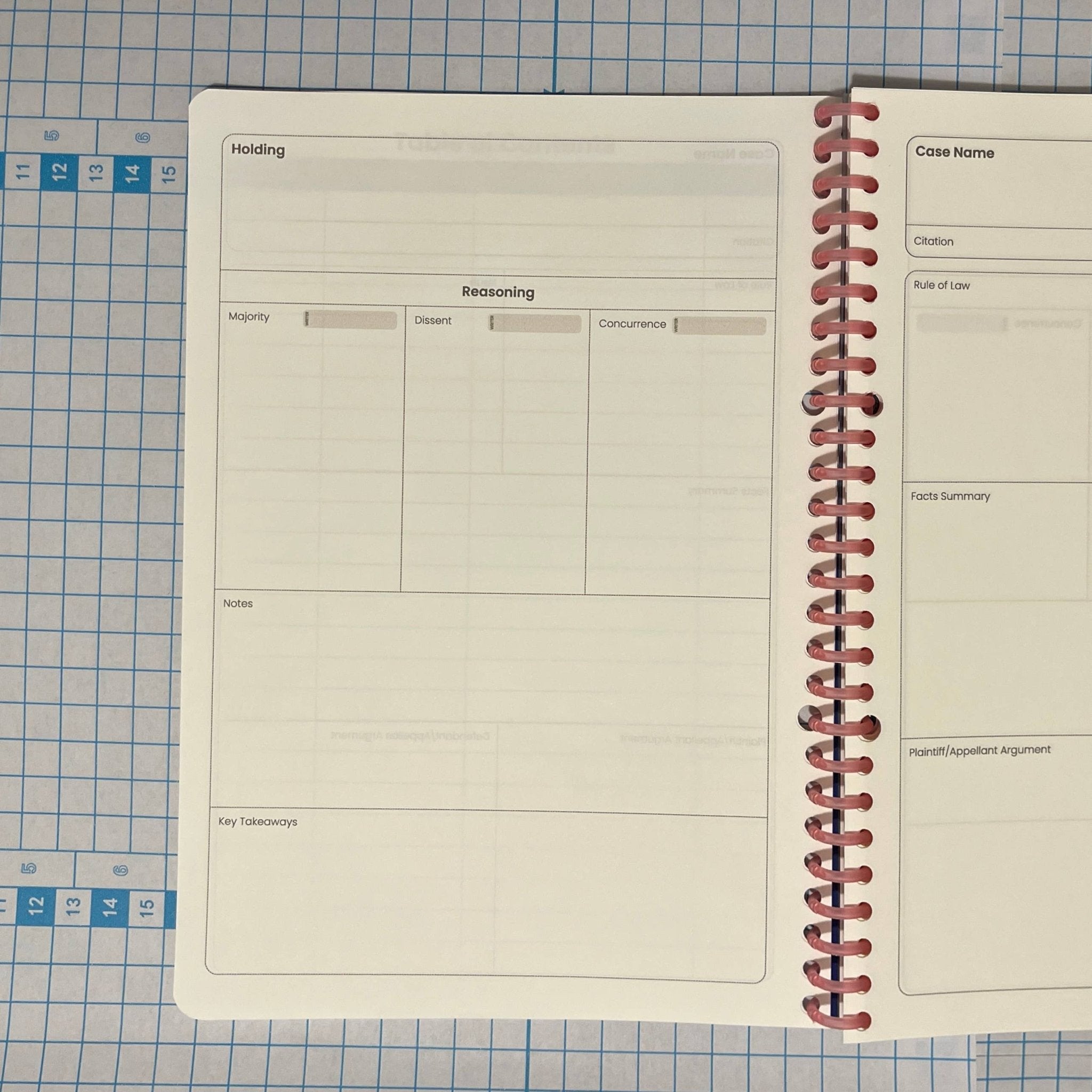 Funny Case Brief Notebooks