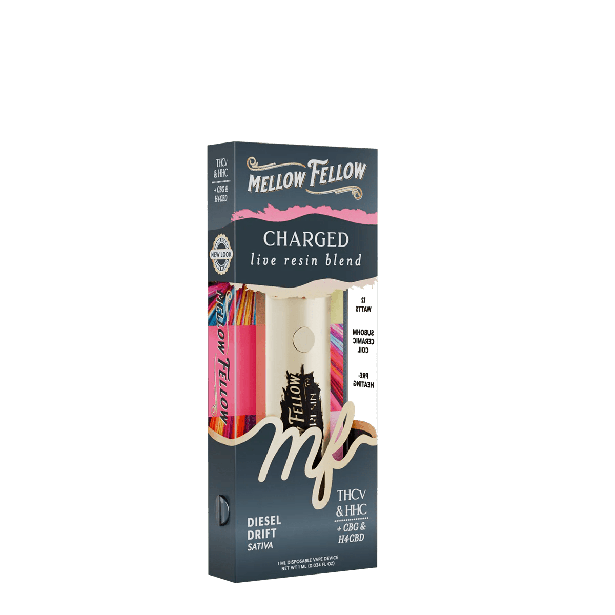 Charged Blend - Live Resin 1ml Disposable Vape - Diesel Drift (Sativa)