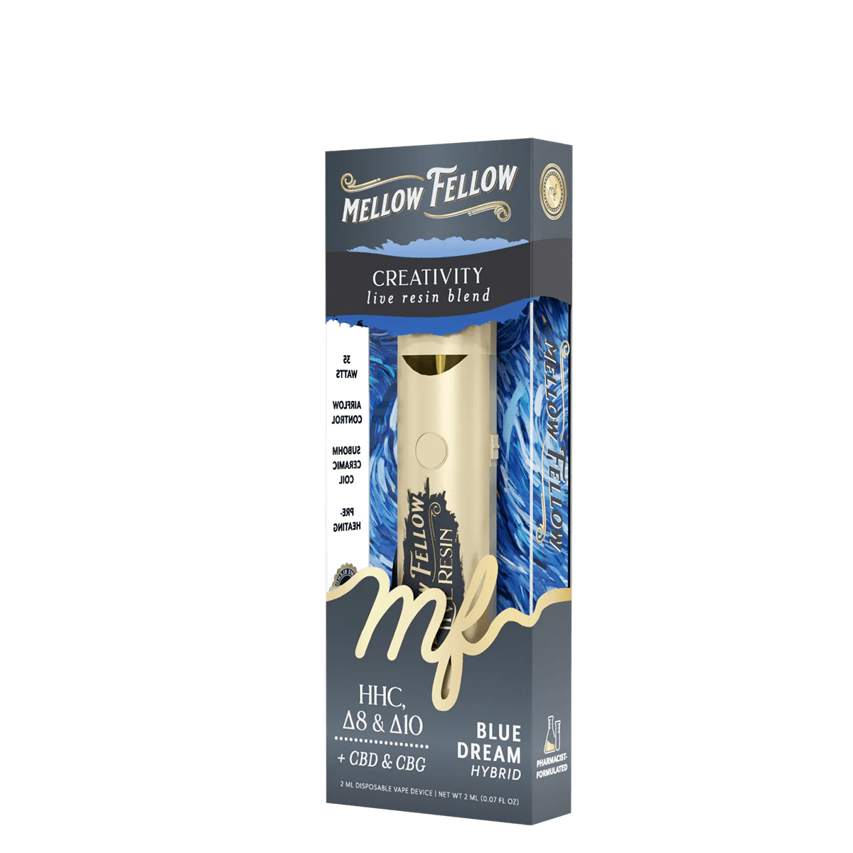 Creativity Blend 2ml Live Resin Disposable Vape - Blue Dream (Hybrid)
