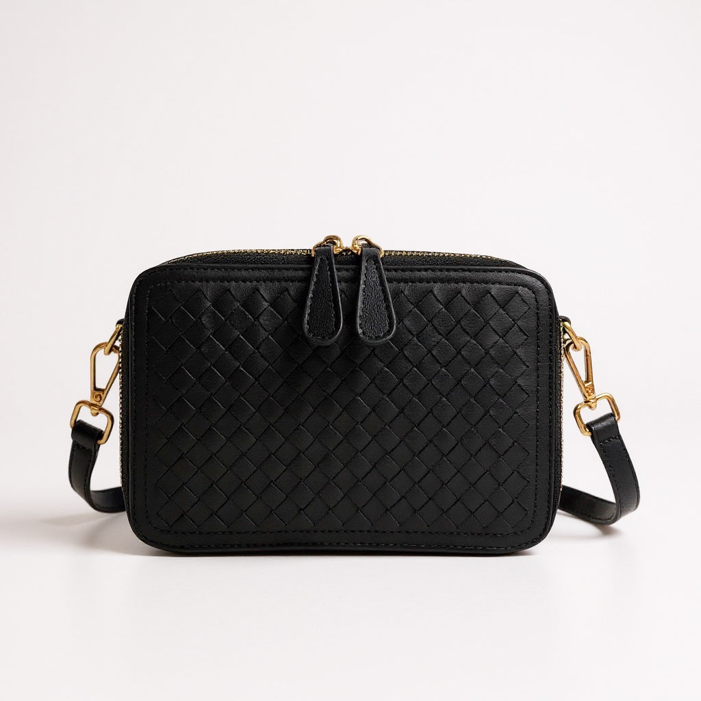 THE ROSETTA WOVEN HEART CROSSBODY