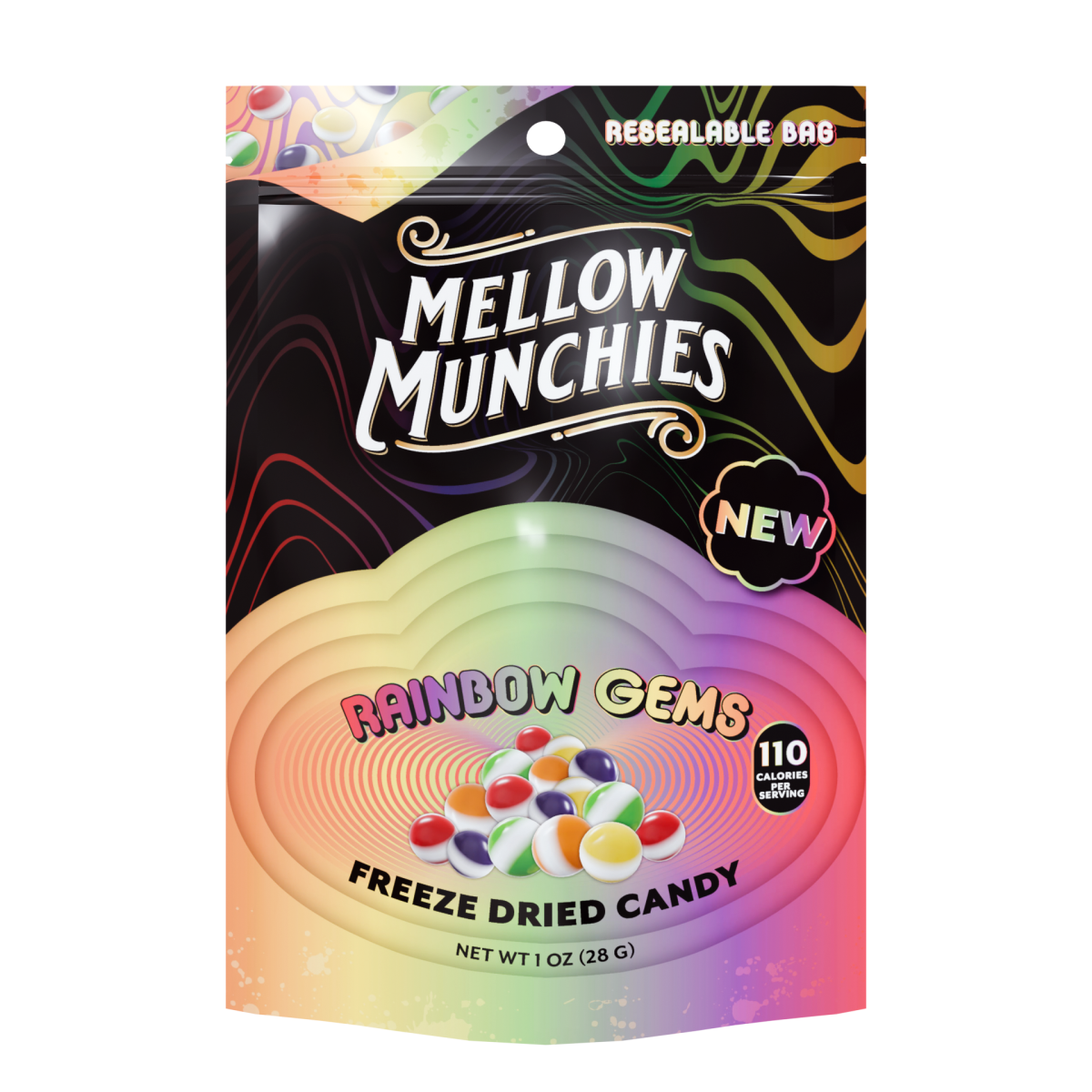 Rainbow Gems Freeze Dried Candy - Snack Size