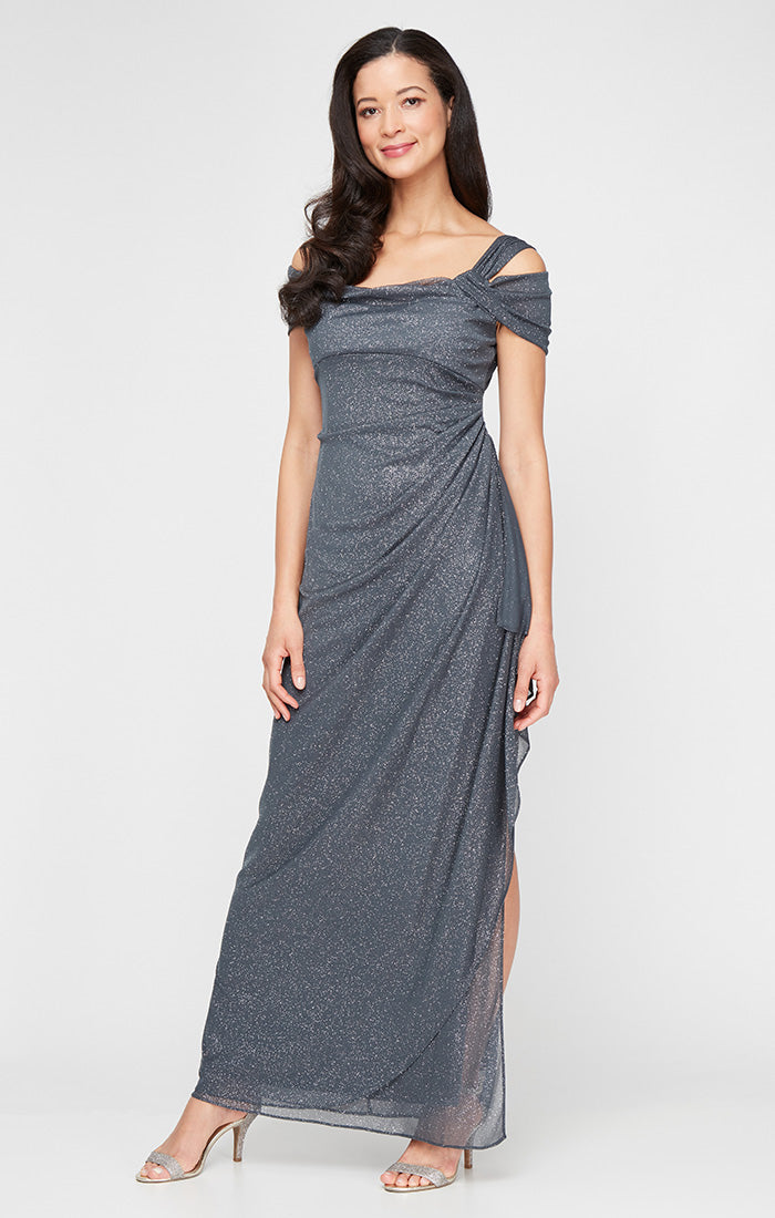 Hannah Glitter Mesh Gown
