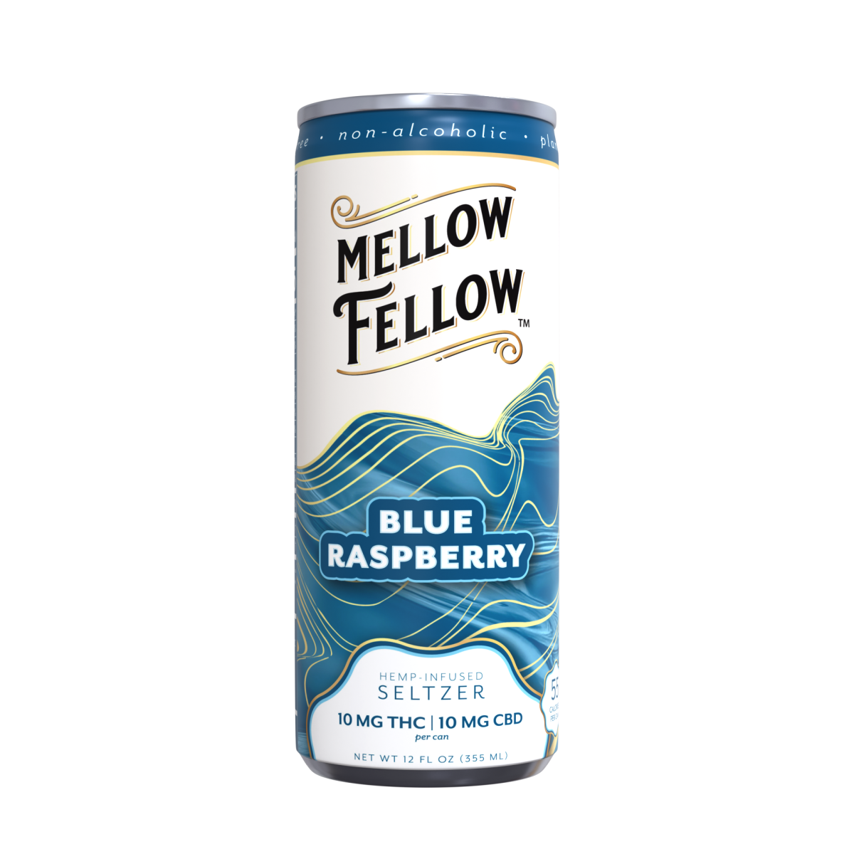 Delta 9 THC + CBD Seltzer Beverage 20MG - Blue Raspberry