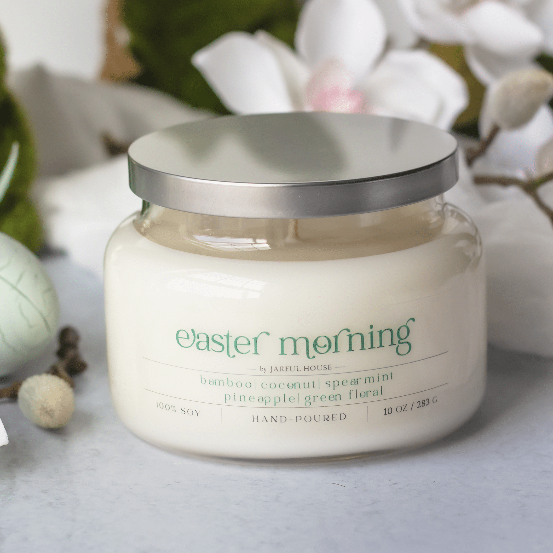 Easter Morning Soy Candle Bamboo Coconut Pineapple